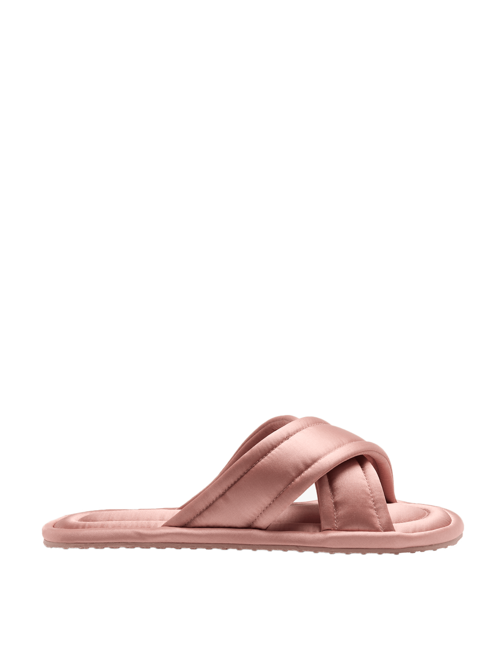 Satin Cross Strap Open Toe Mule Slippers - image 5