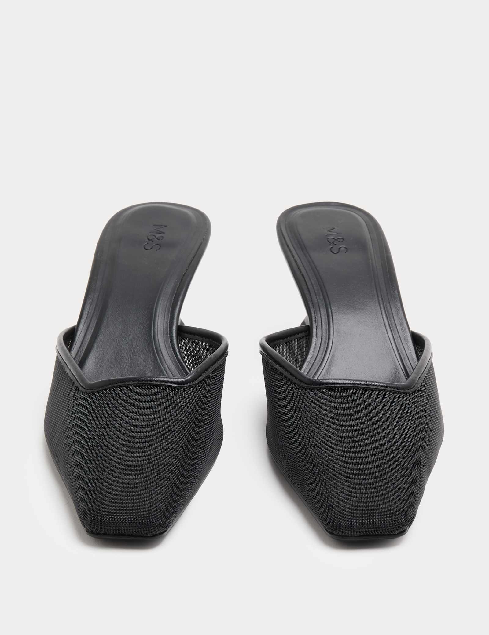Mesh Wedge Pointed Mules - image 4