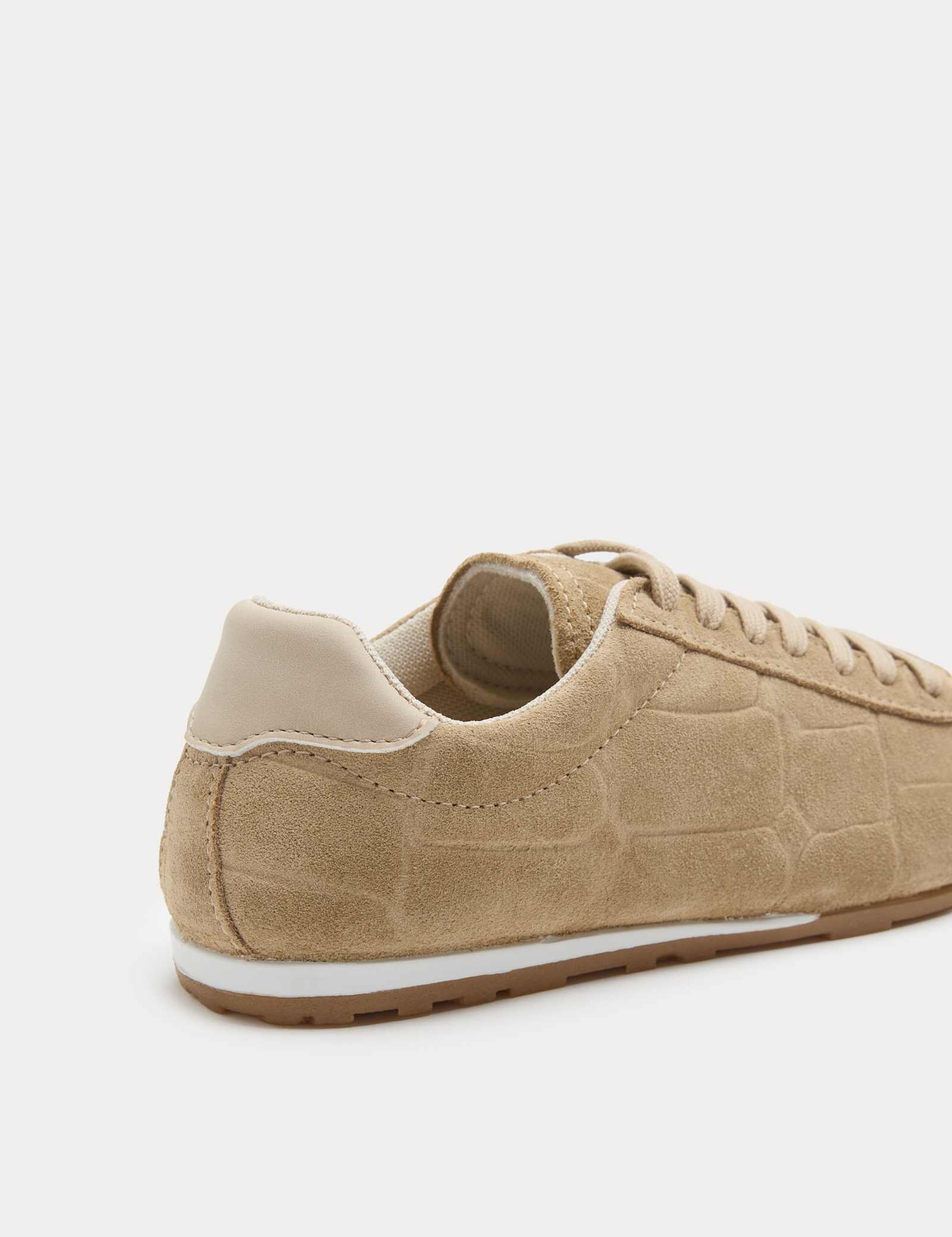 Suede Embosses Croc Trainers - image 4