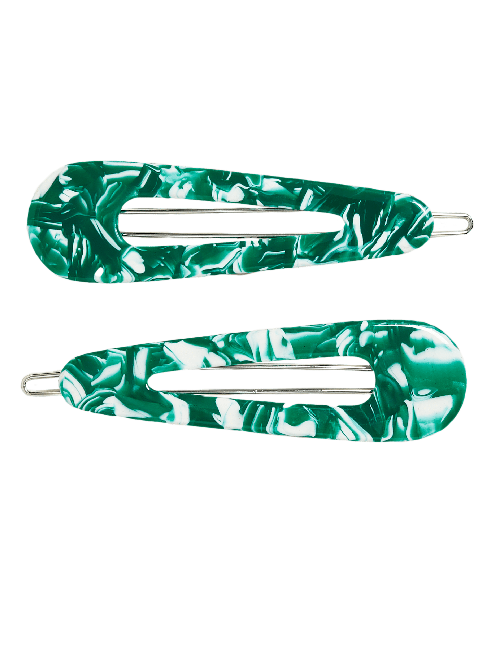 2 Pack Tortoiseshell Print Hair Clips - image 4