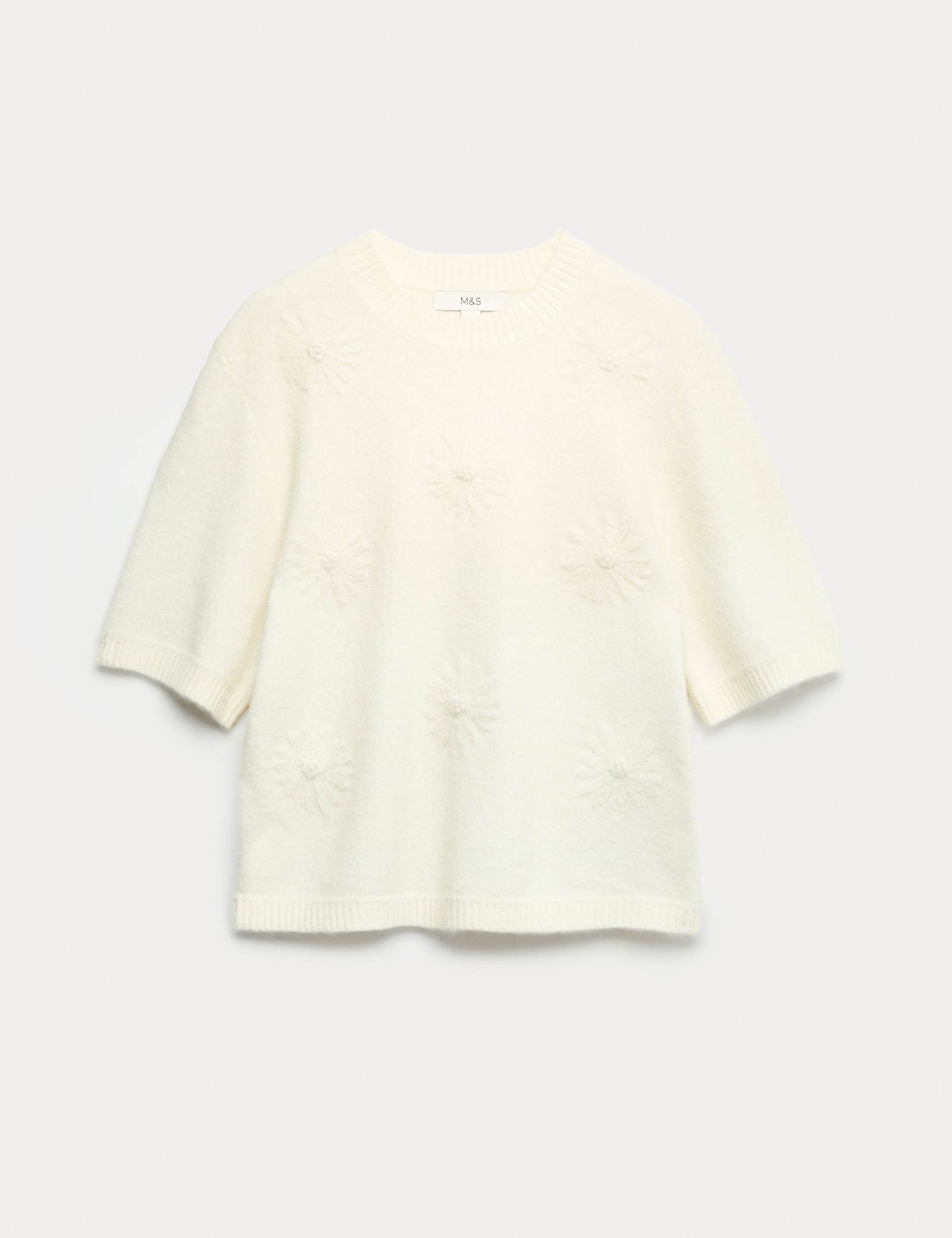 Flower Knitted Top With Wool - image 1