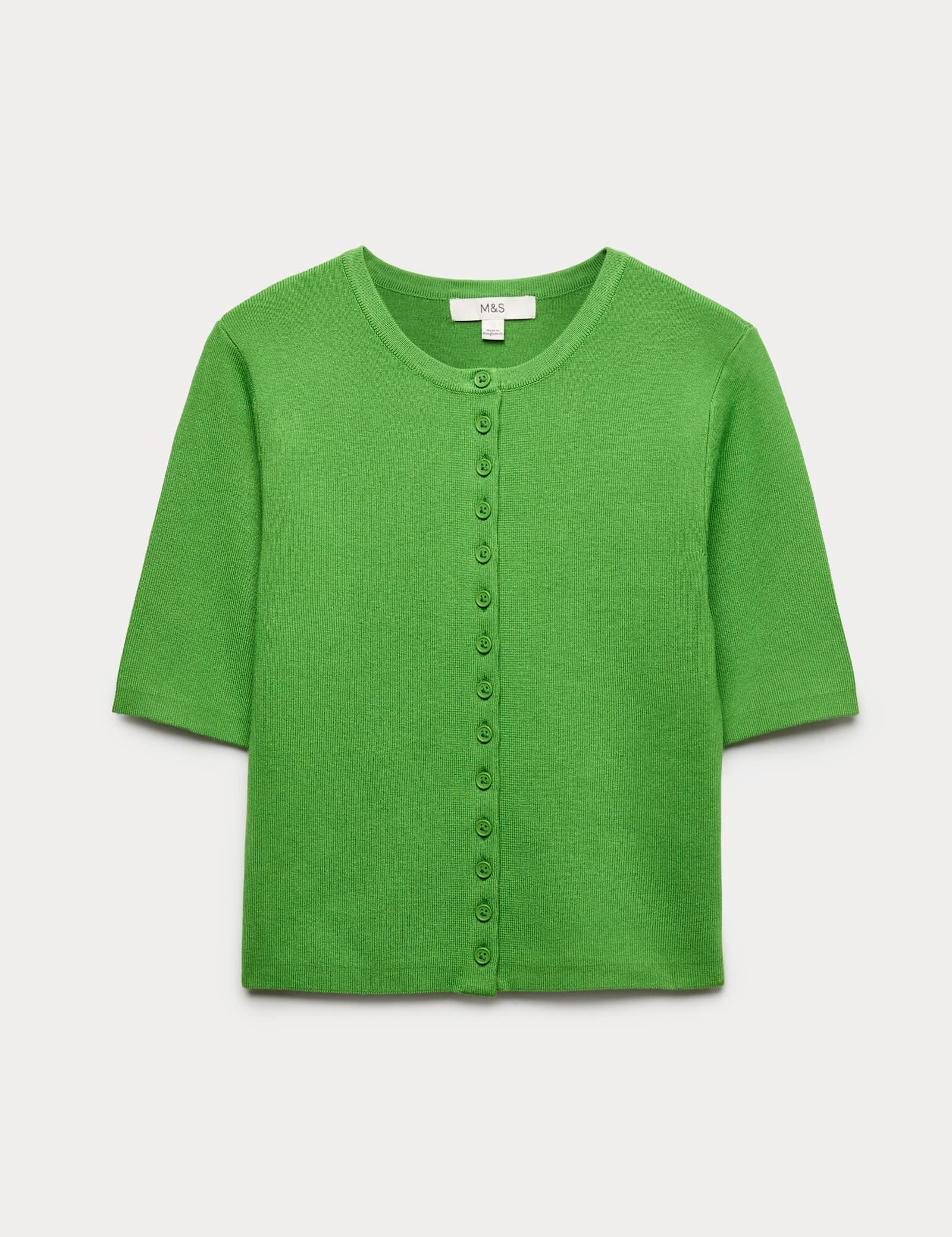 Crew Neck Cropped Cardigan - image 5
