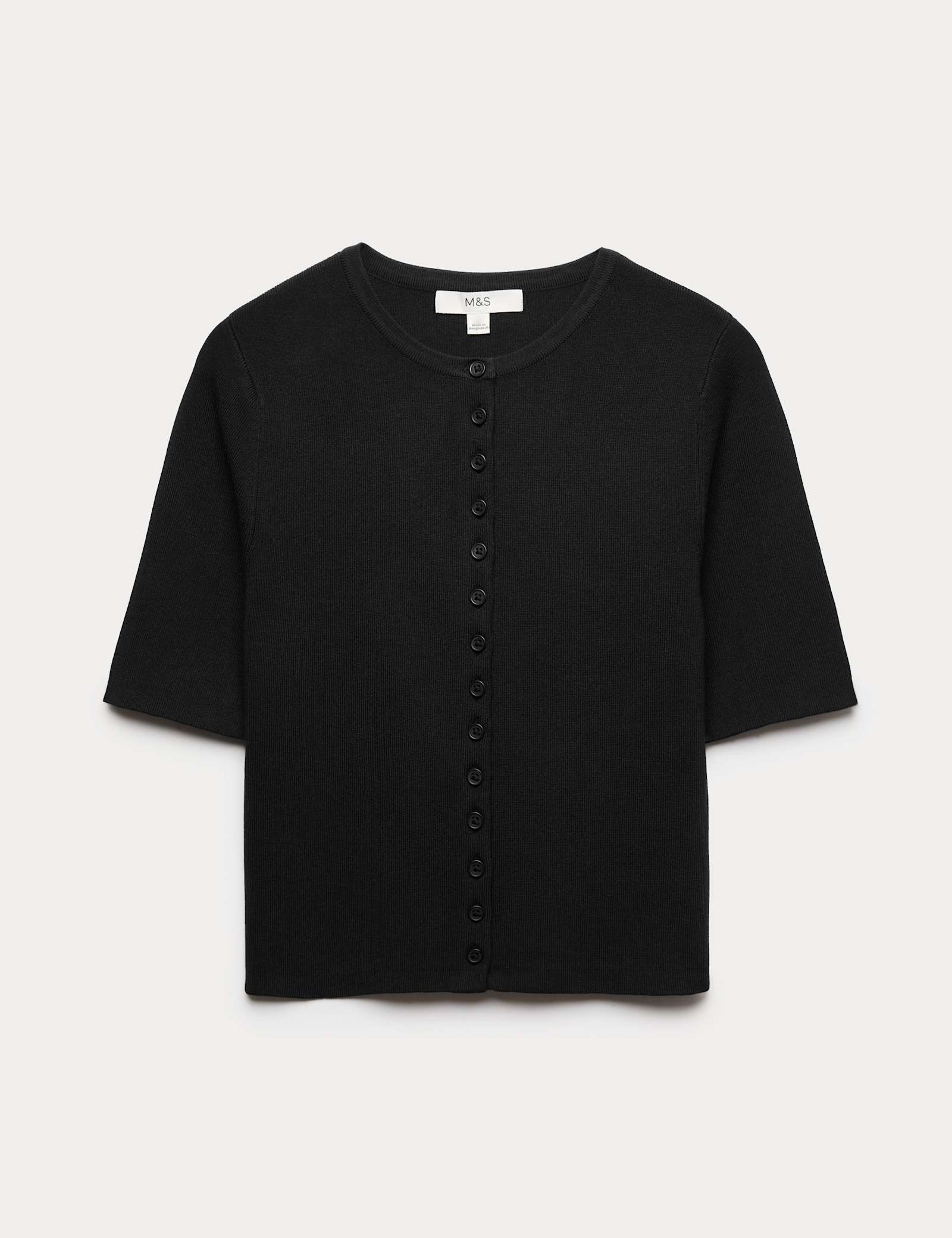 Crew Neck Cropped Cardigan - image 3