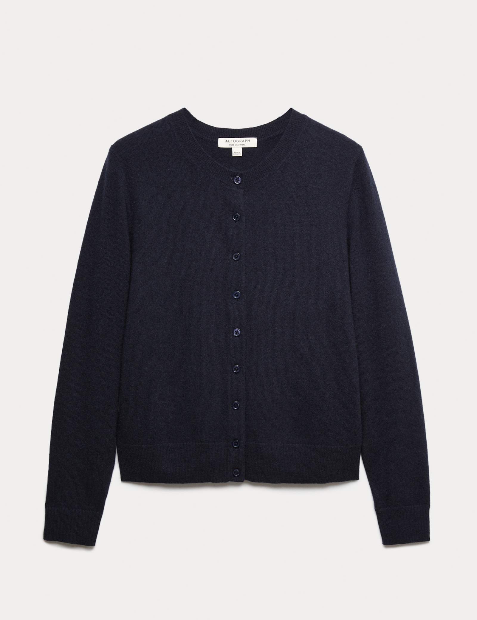 Pure Cashmere Crew Neck Relaxed Cardigan - image 3