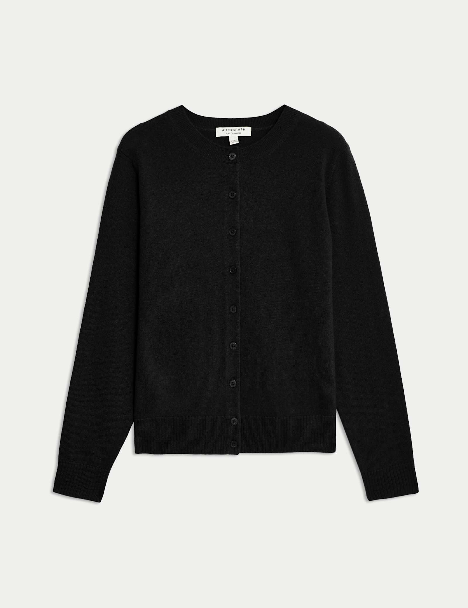 Pure Cashmere Crew Neck Relaxed Cardigan - image 1