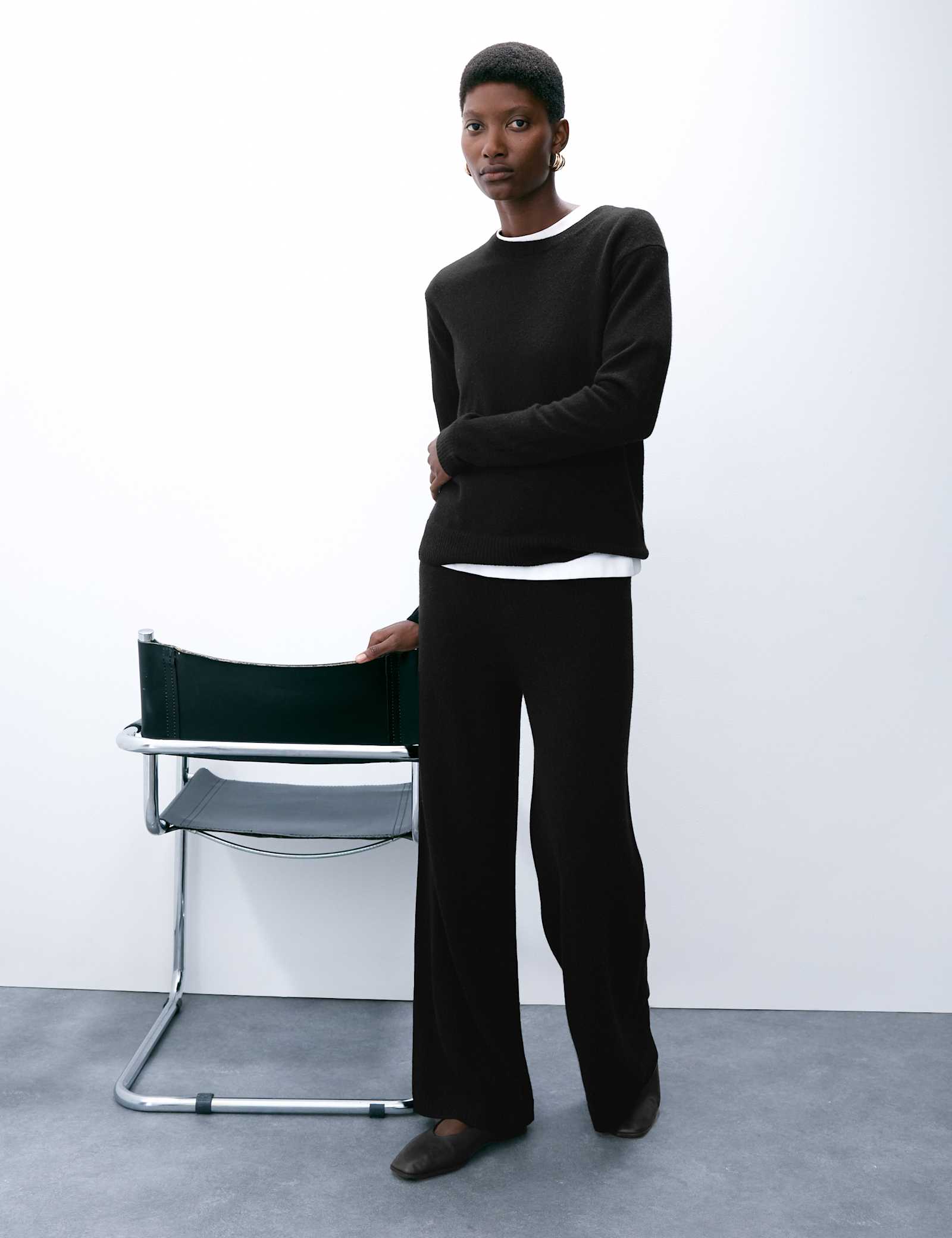 Pure Cashmere Wide Leg Trousers - image 5
