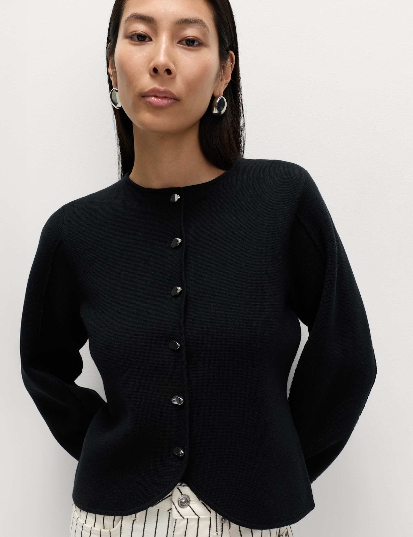 Soft Touch Waisted Fitted Cardigan - image 3