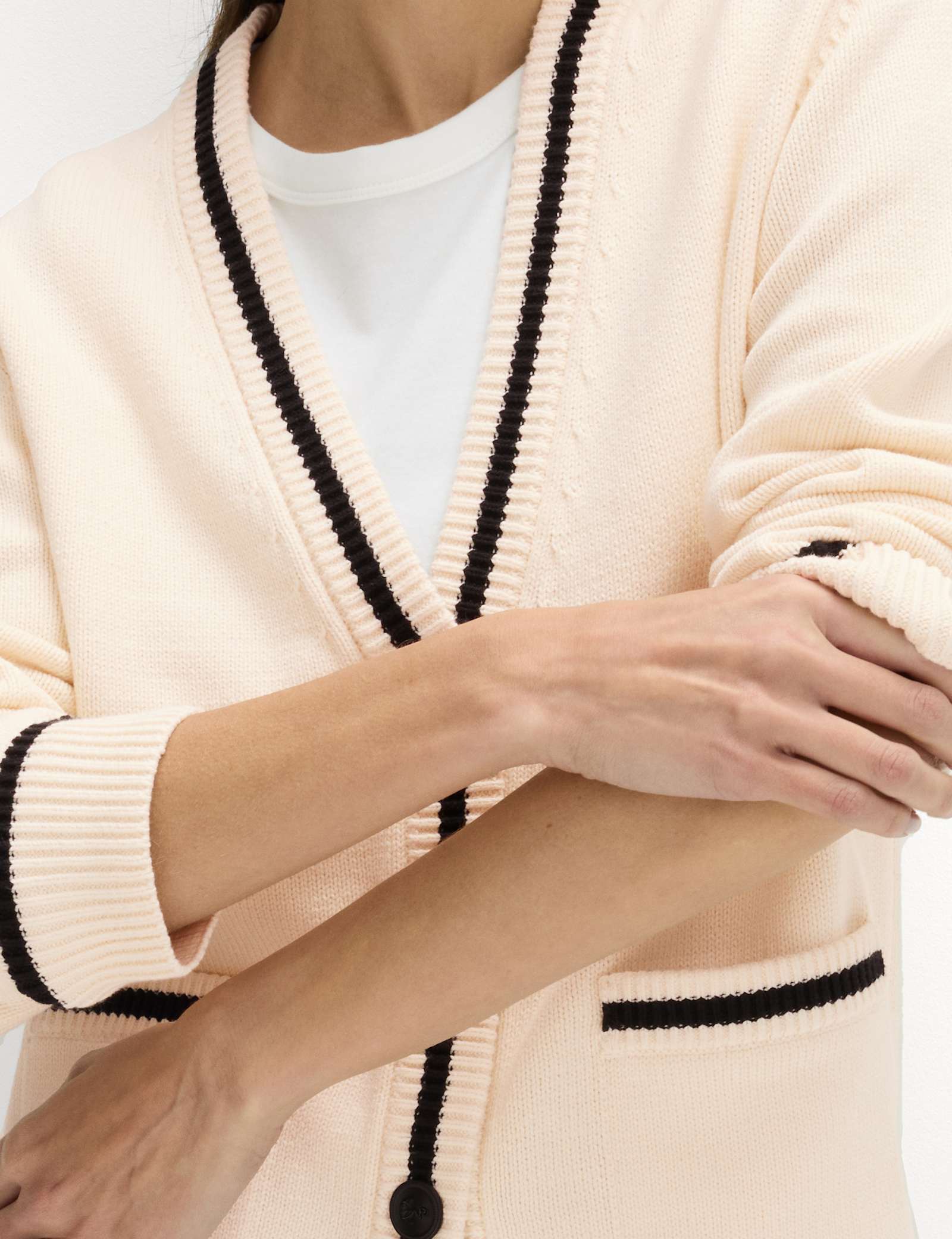 Cotton Rich Pocket Detail Cardigan - image 4