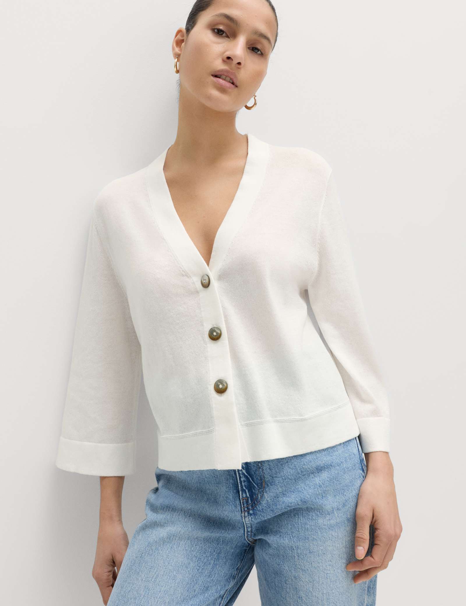 Wide Sleeve Short Length Cardigan - image 3