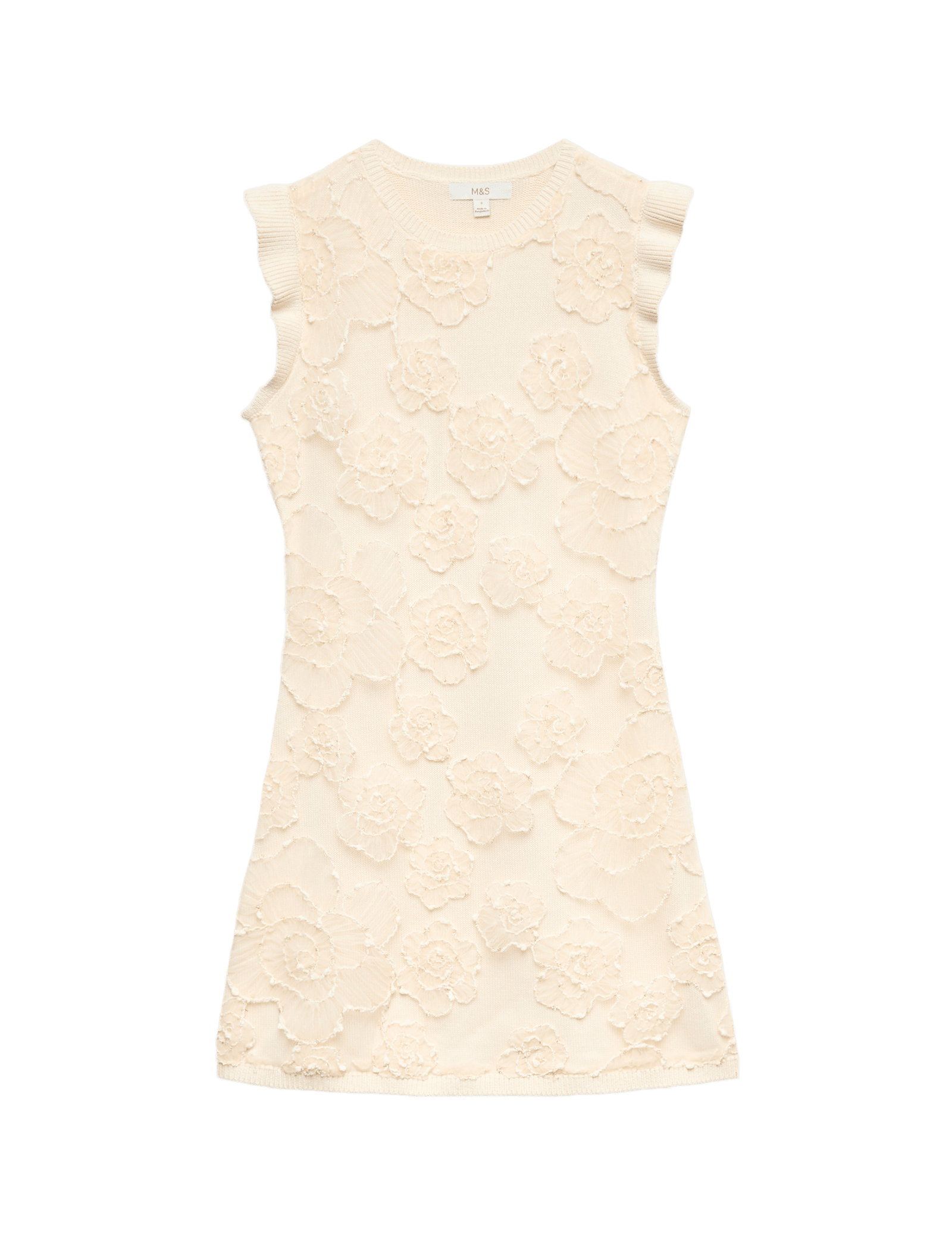 Floral Textured Knitted Mini Dress - image 3