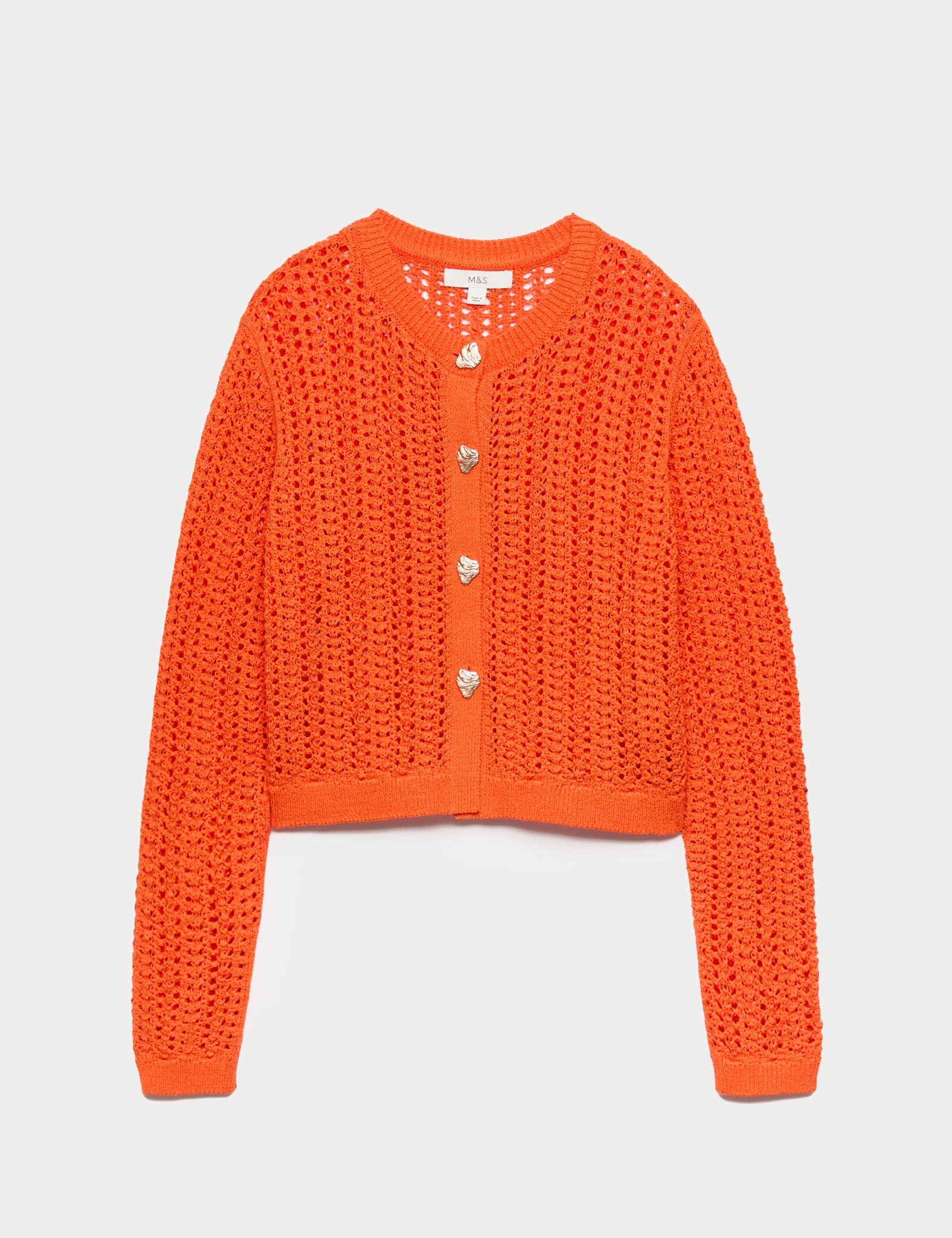 Cotton Blend Textured Slim Fit Cardigan - image 2
