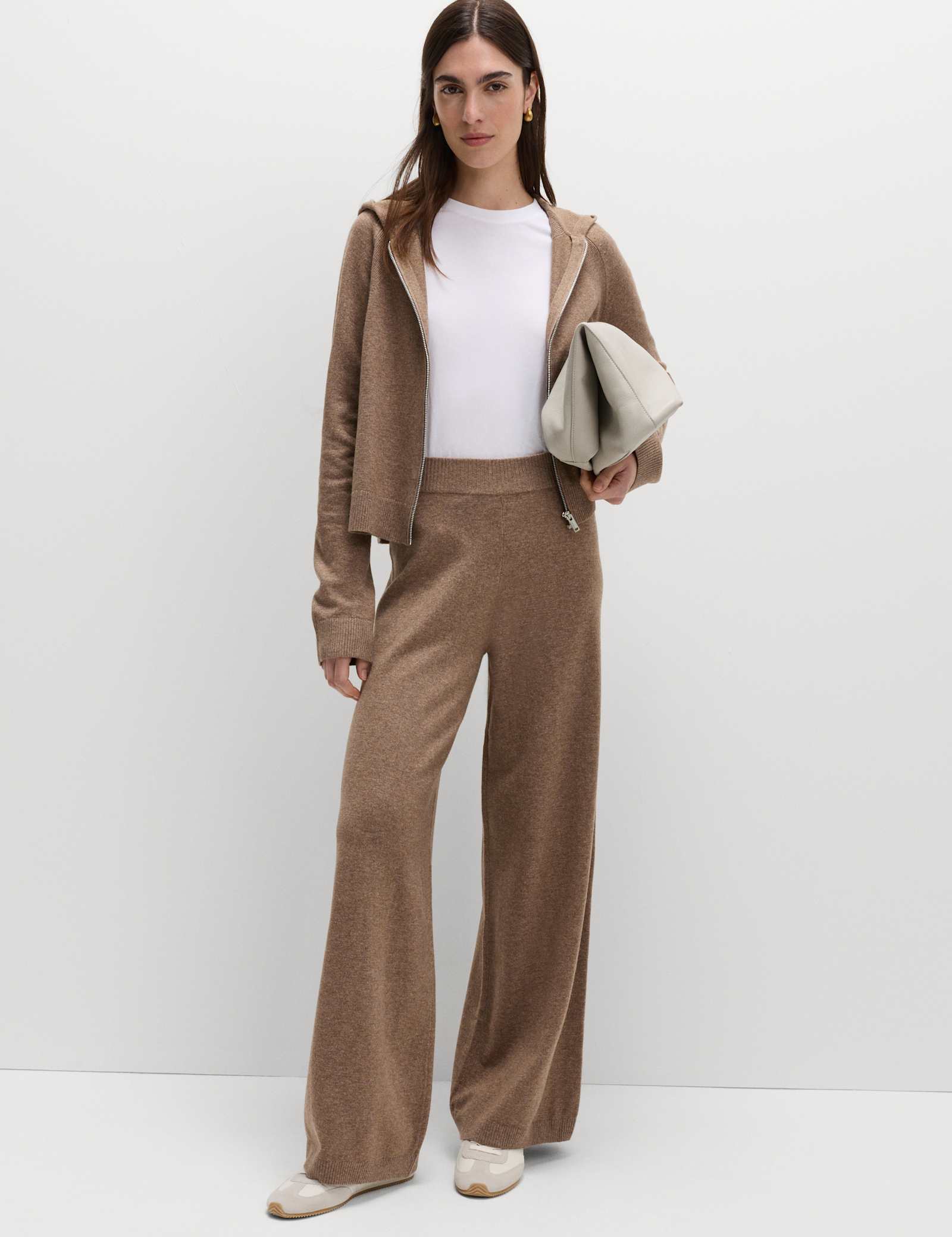 Air-Yarn Wide Leg Knitted Trousers - image 4