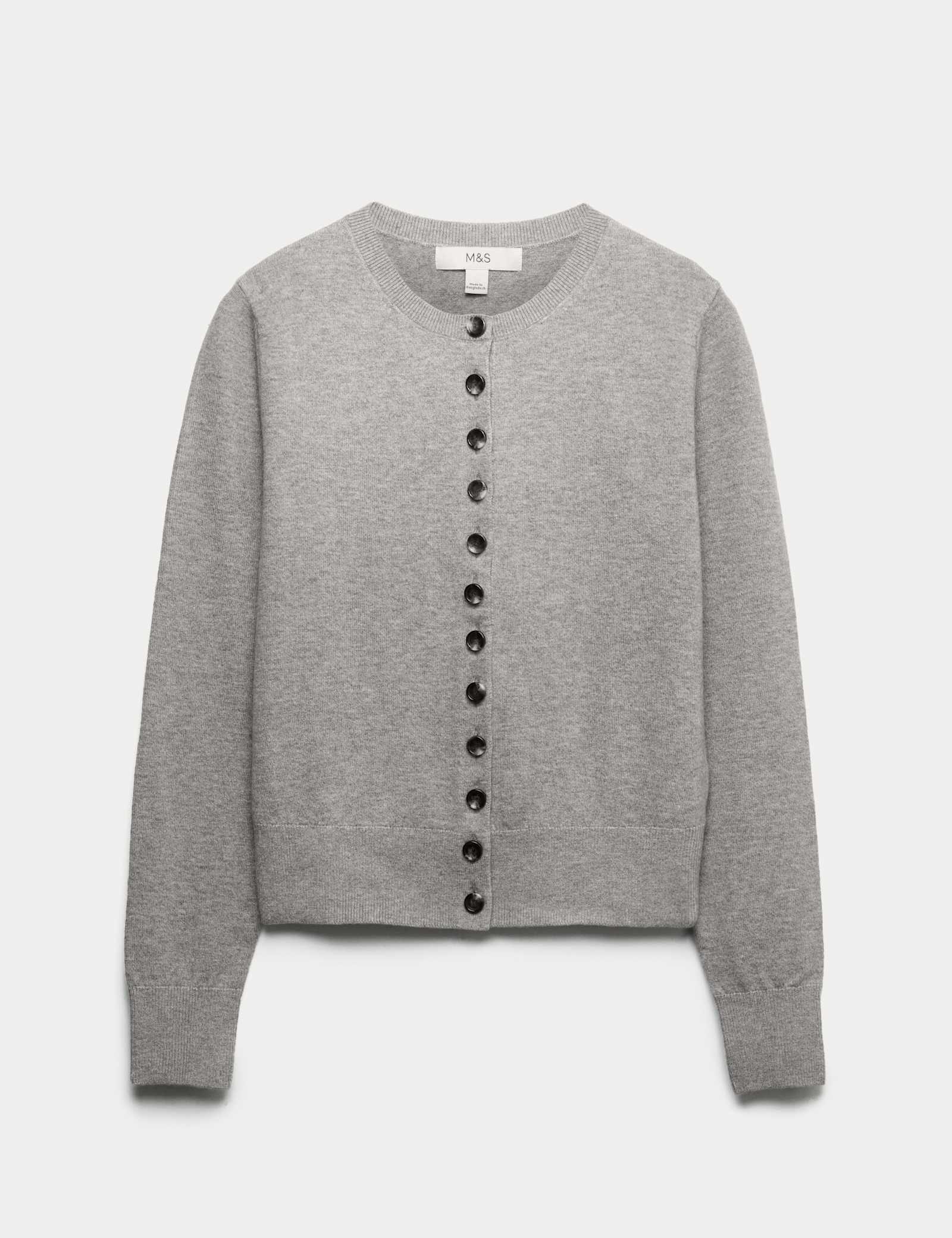 Air-Yarn Crew Neck Short Cardigan - image 3