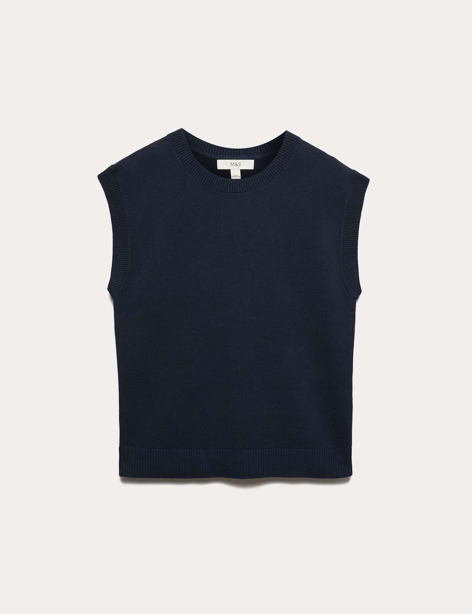 Muscle Knitted Vest with Linen - image 2