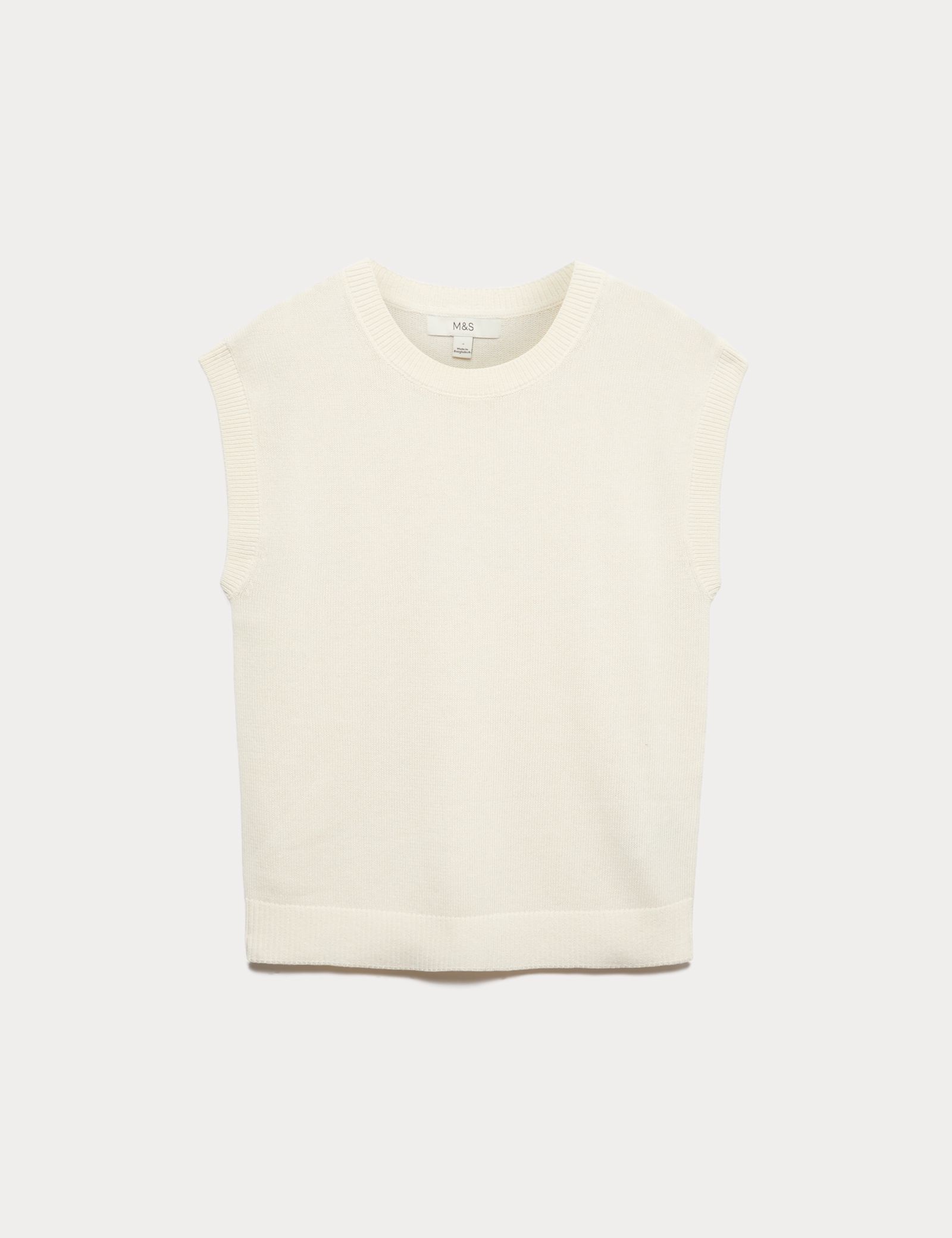 Muscle Knitted Vest with Linen - image 1