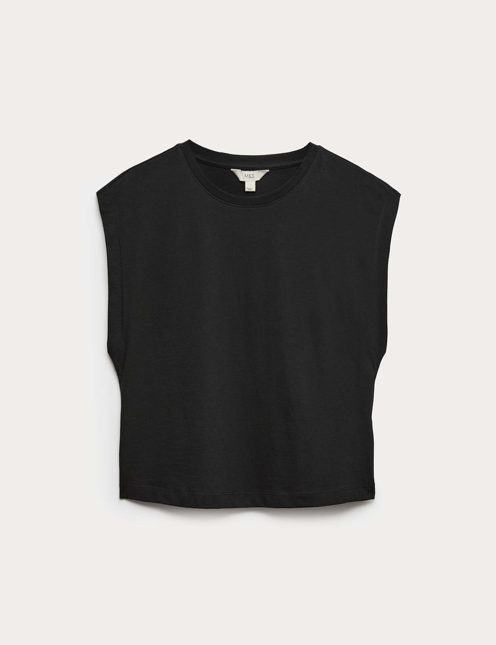 Pure Cotton Cap Sleeve T-Shirt - image 2