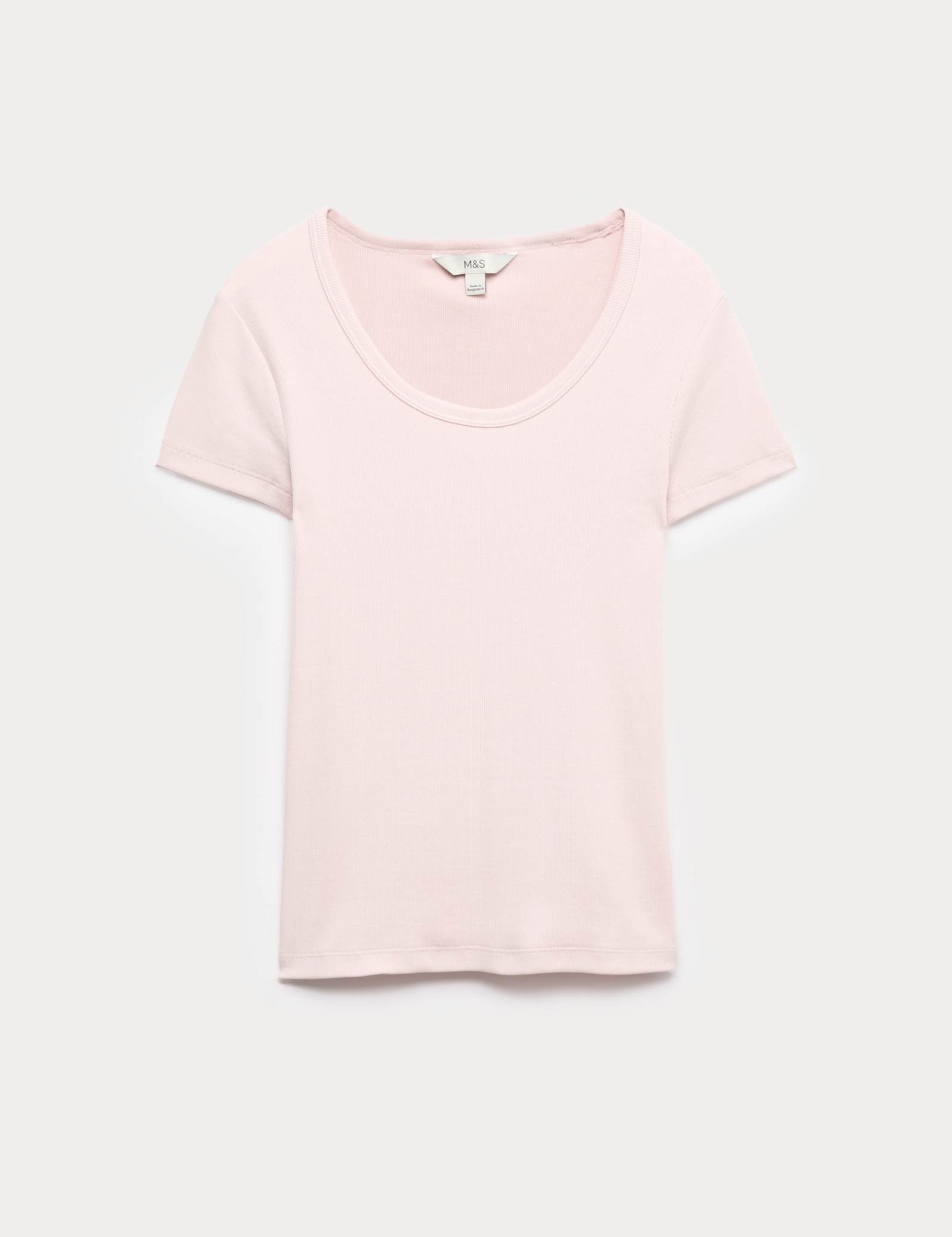 Cotton Rich Scoop Neck Slim Fit T-Shirt - image 4
