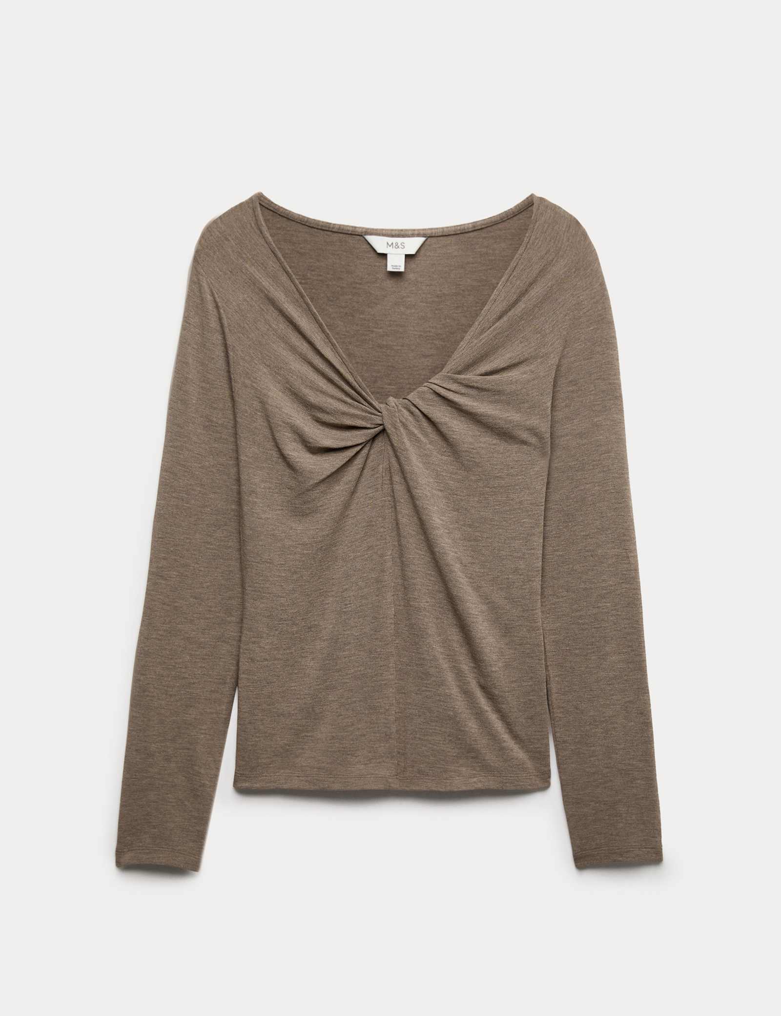 Twist Detail Long Sleeve Top - image 2