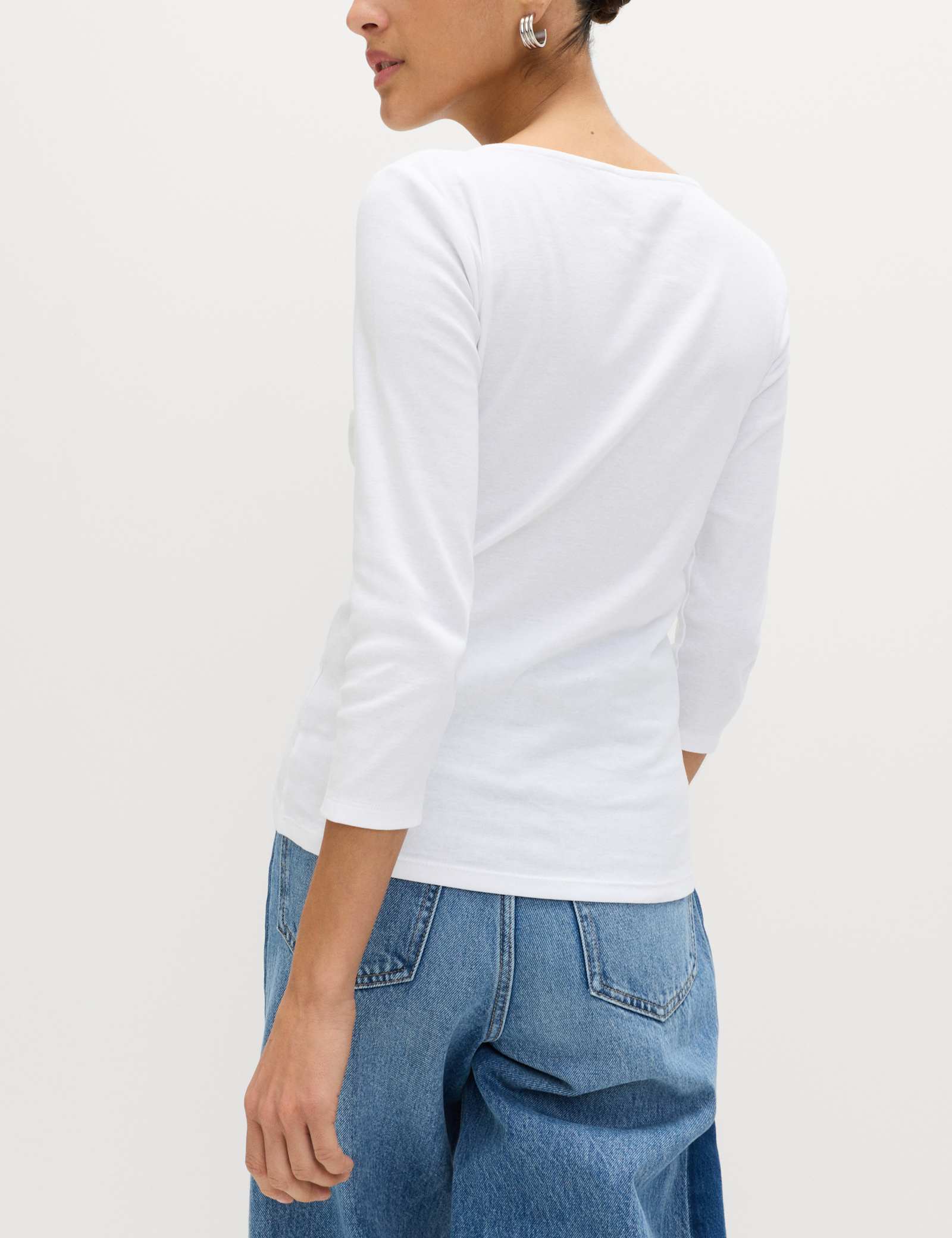 3 Pack Pure Cotton Slash Neck Slim Fit Tops - image 5