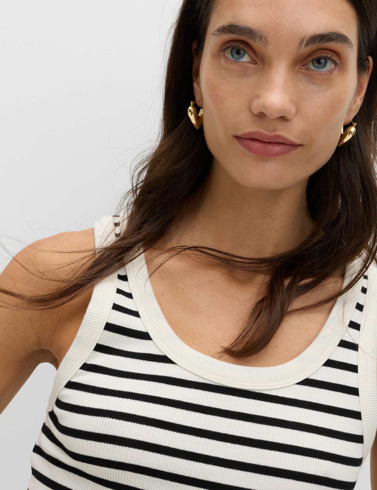 3 Pack Cotton Rich Ribbed Vest Tops - image 5