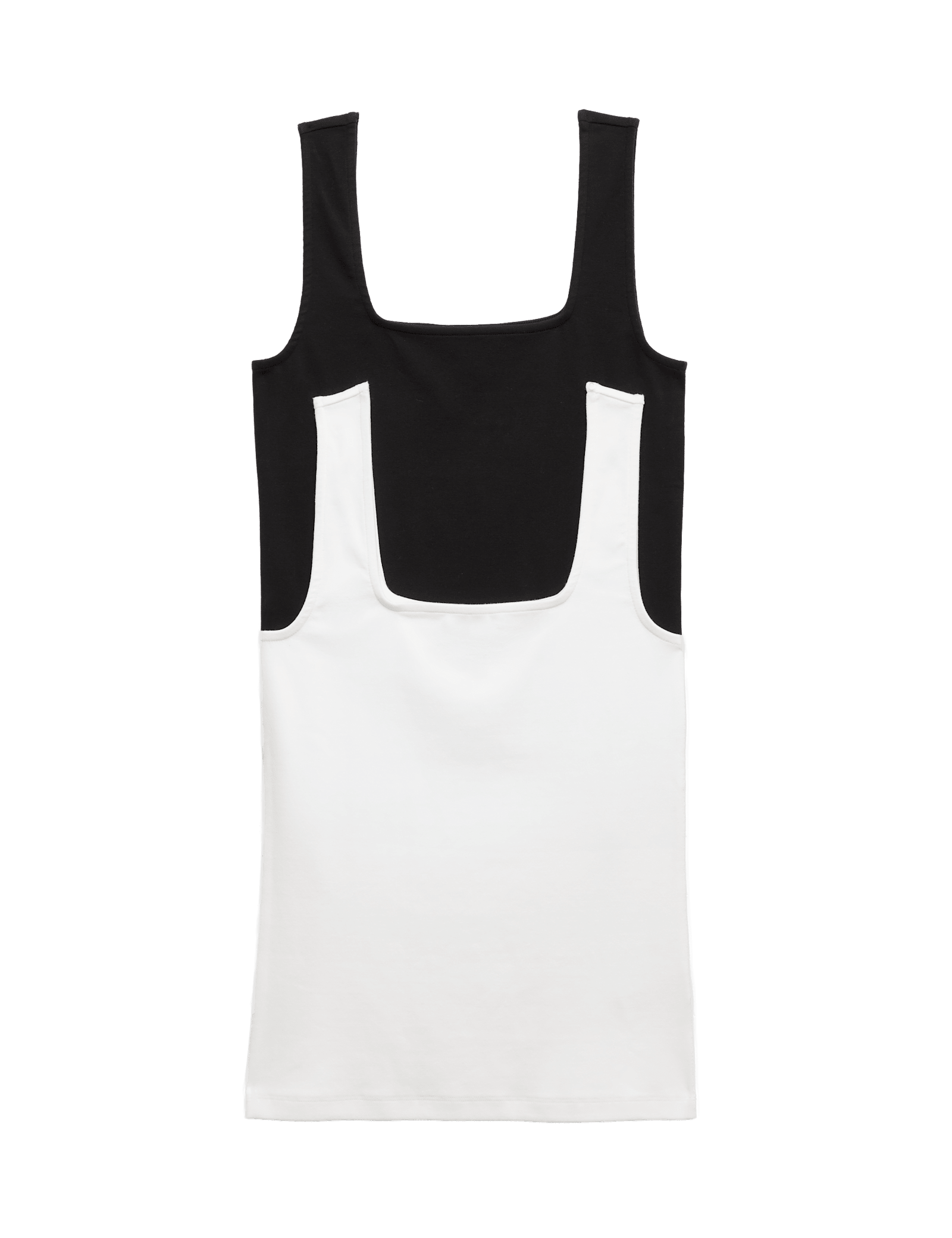 2 Pack Cotton Rich Square Neck Vests - image 3