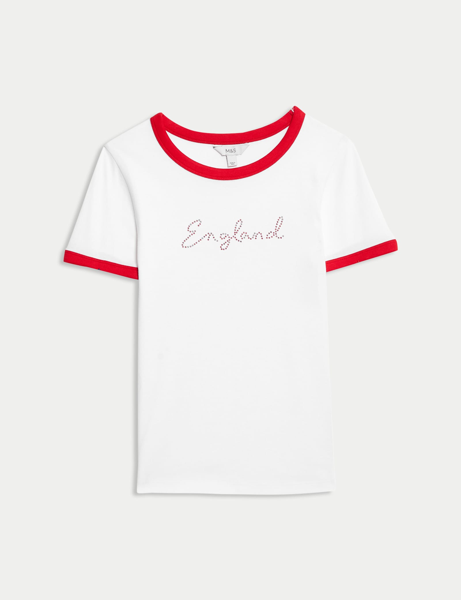 Pure Cotton England Slim Fit Ringer Tee - image 1