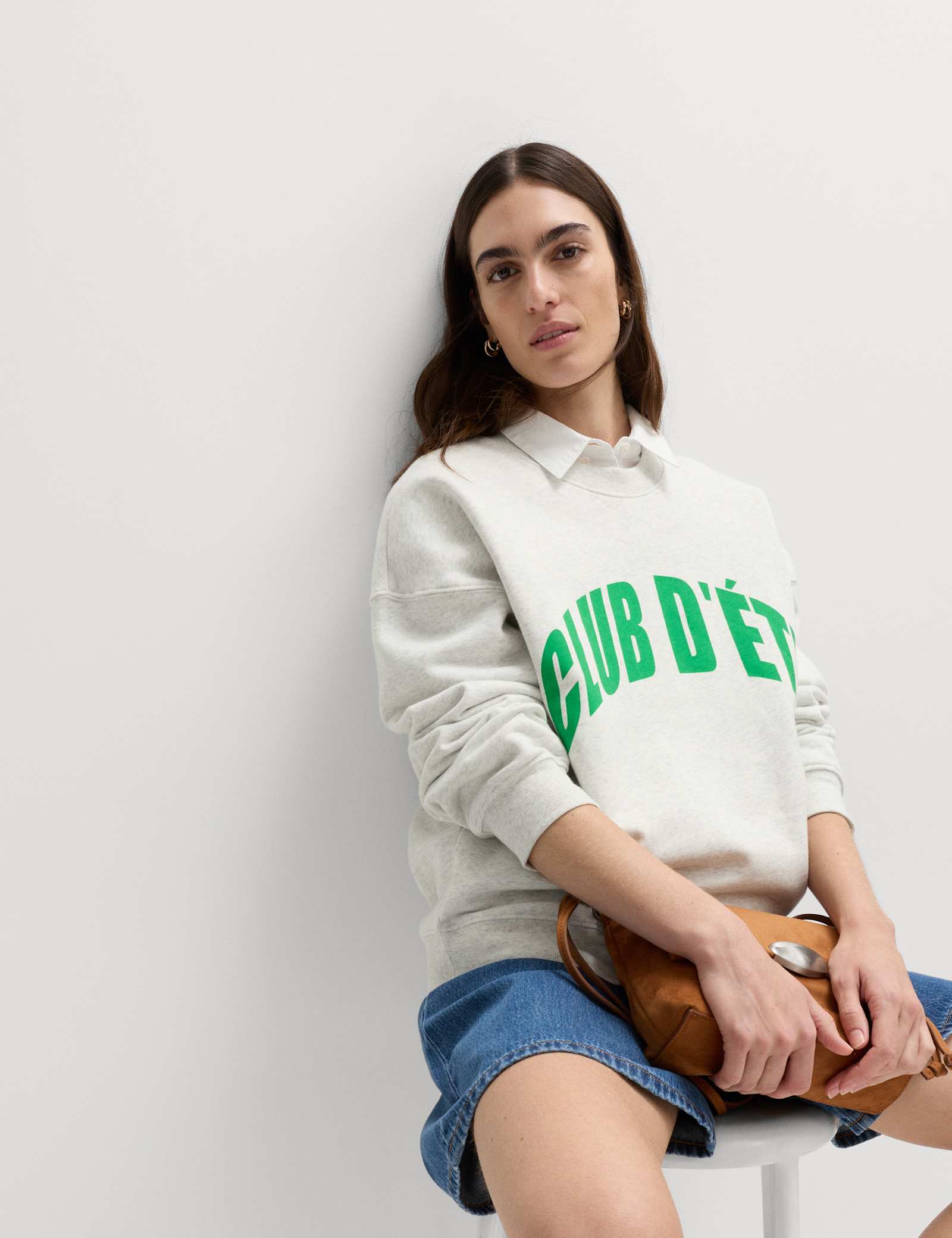 Cotton Rich Slogan Sweatshirt - image 5
