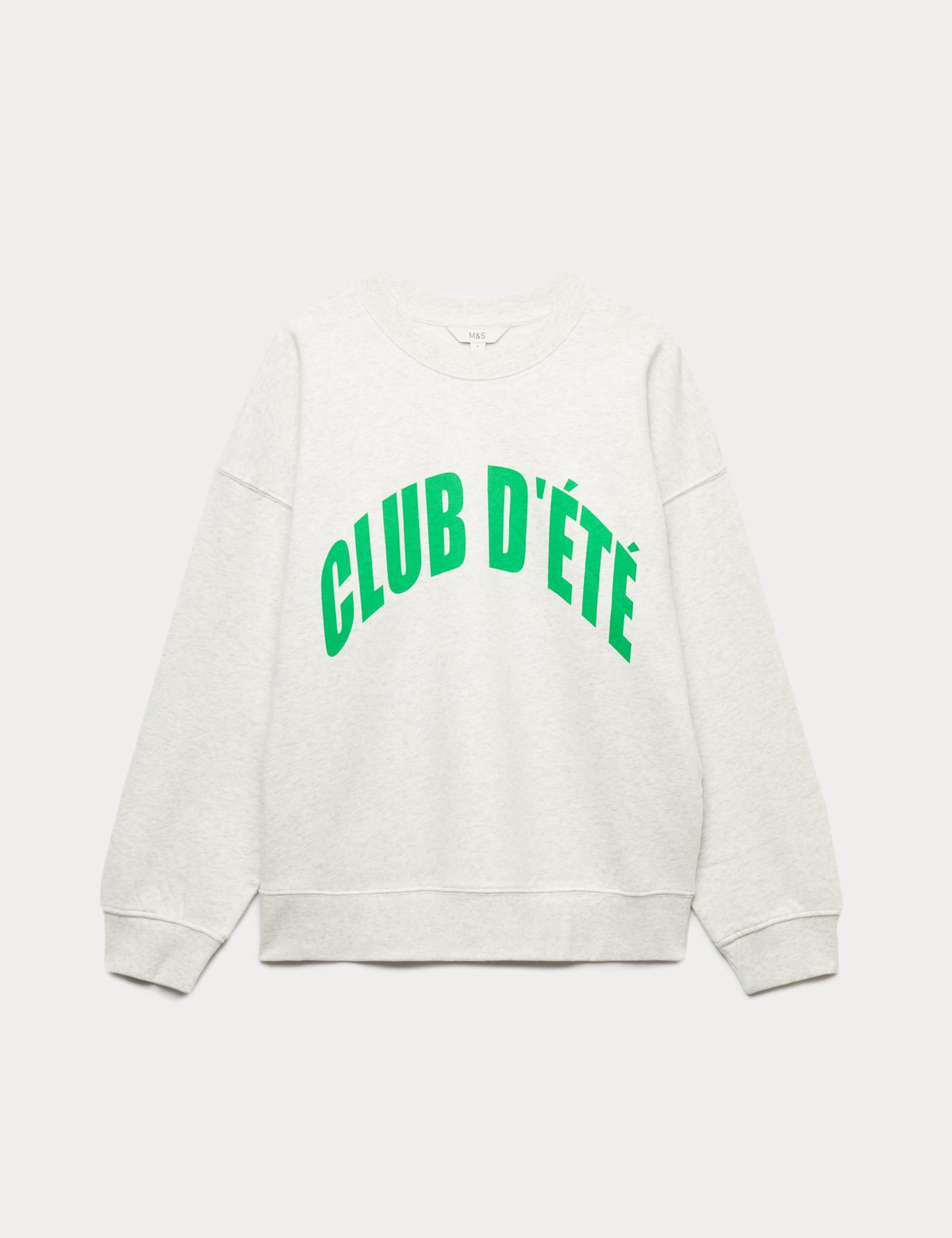 Cotton Rich Slogan Sweatshirt - image 1