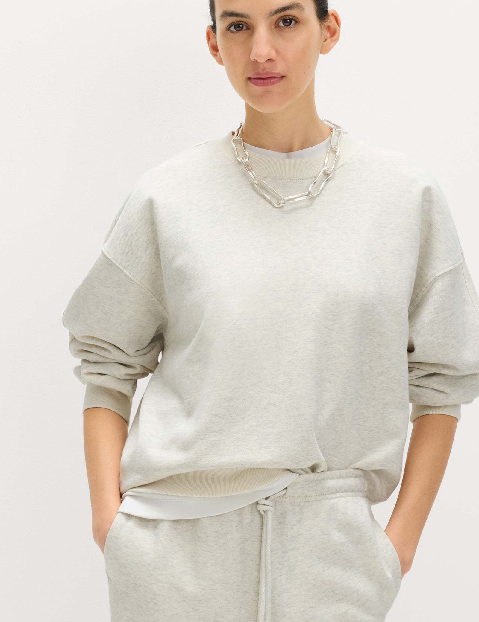 Pure Cotton Slogan Side Striped Sweatshirt - image 4