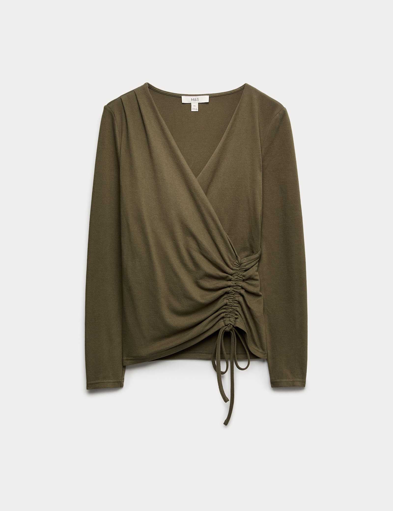 Cosy Ruched Front Top with Stretch - image 1