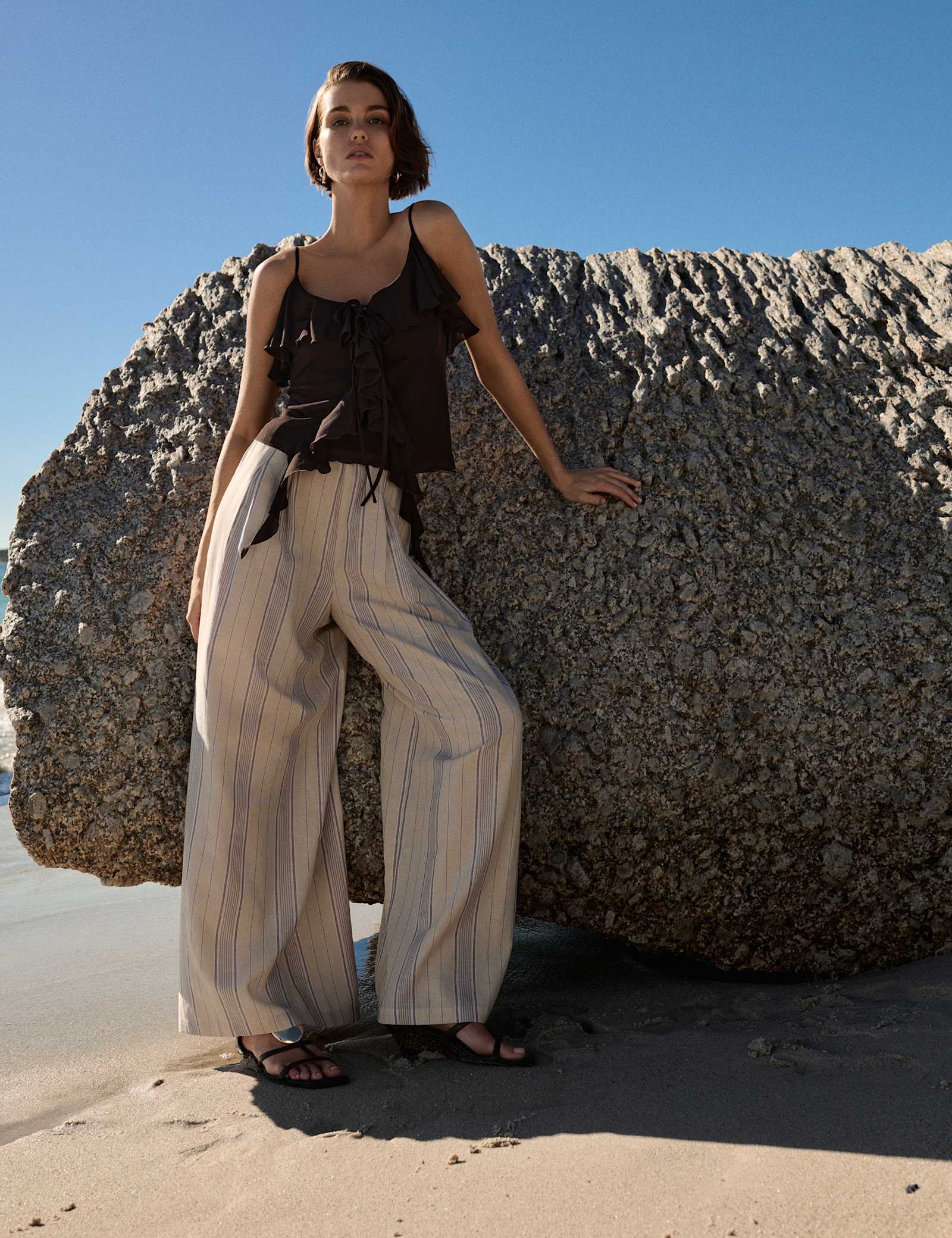 Ruffle Floaty Cami Top - image 2