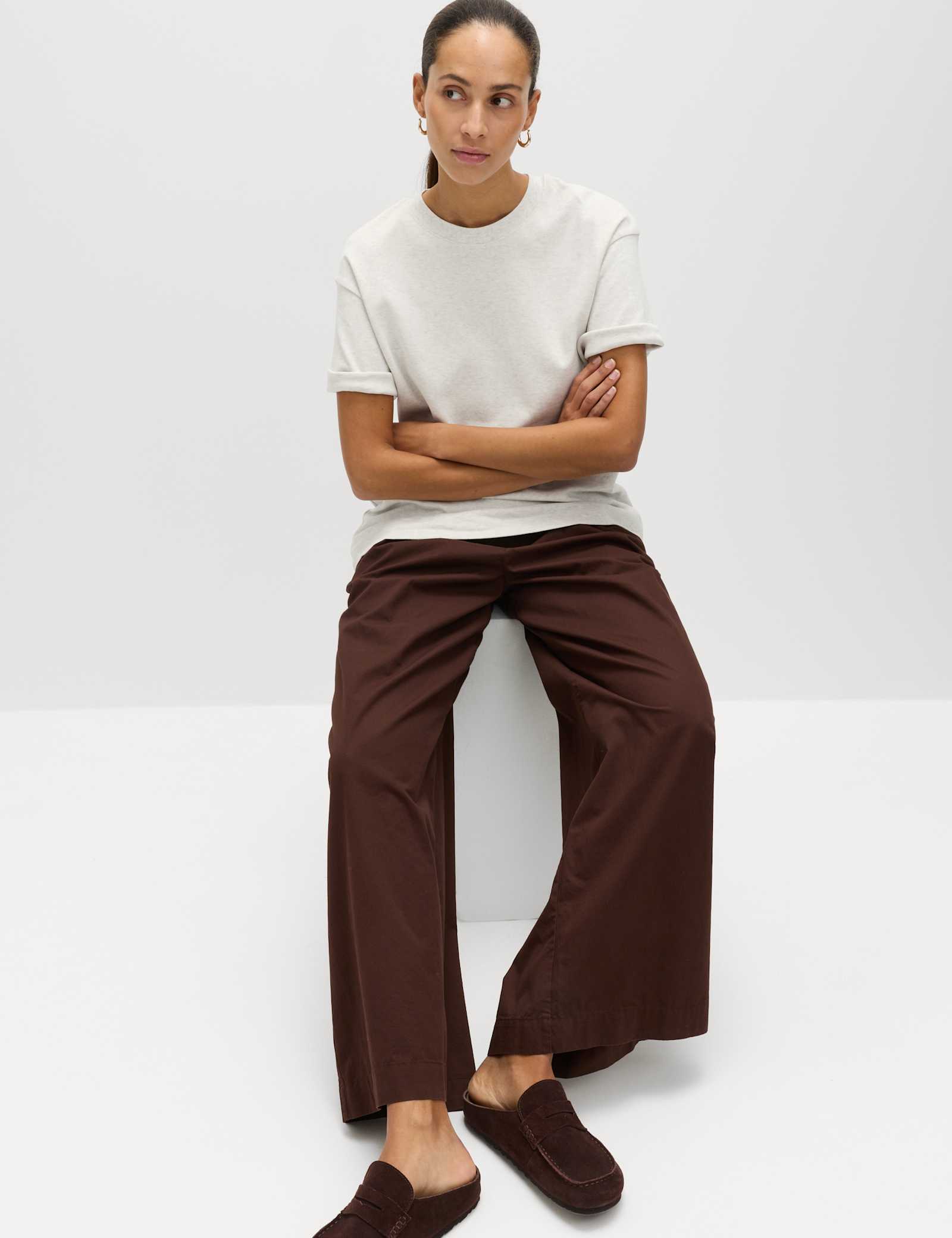 Pure Cotton Crew Neck Oversized T-Shirt - image 5