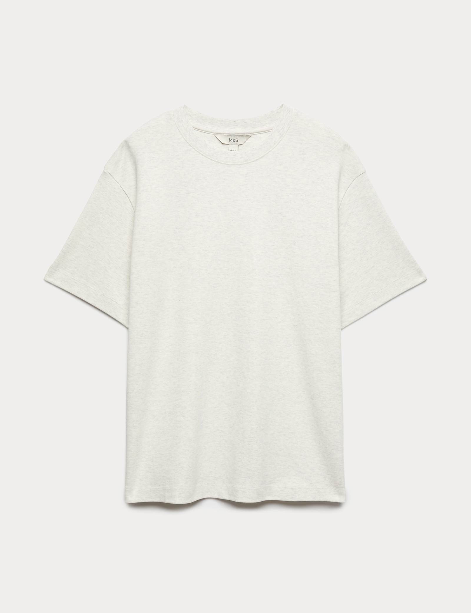 Pure Cotton Crew Neck Oversized T-Shirt - image 1
