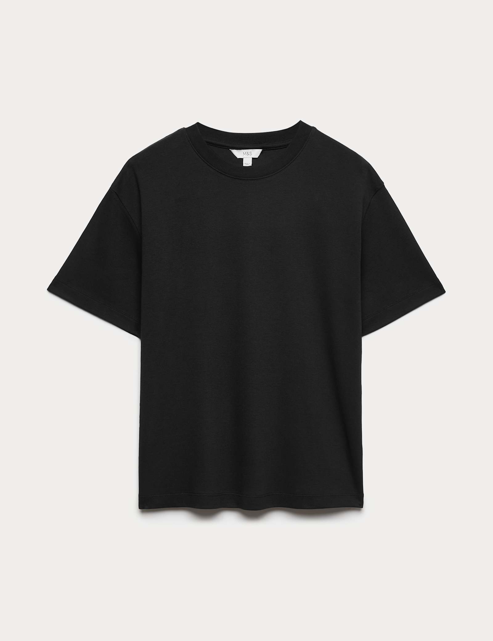 Pure Cotton Crew Neck Oversized T-Shirt - image 3