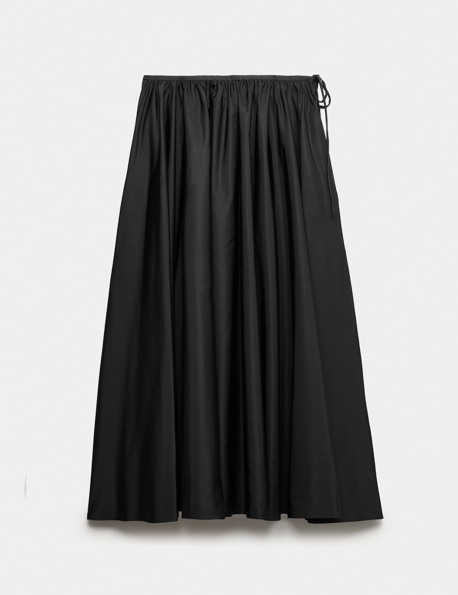 Taffeta Midi Circle Skirt - image 1