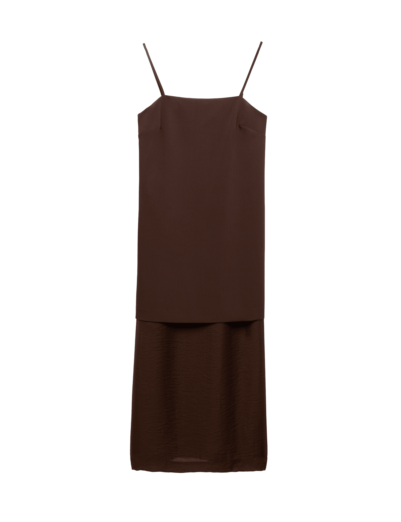 Strappy Midi Drop Waist Column Dress - image 3