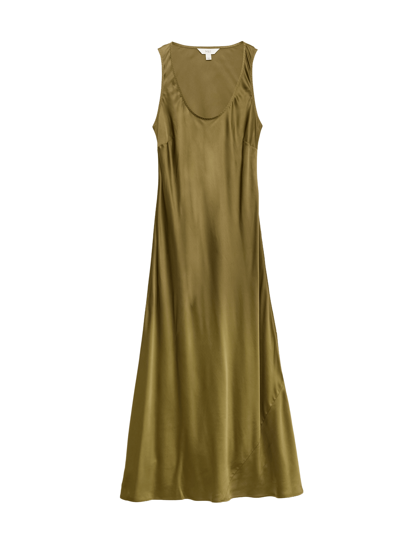 Satin Scoop Neck Midaxi Slip Dress - image 3