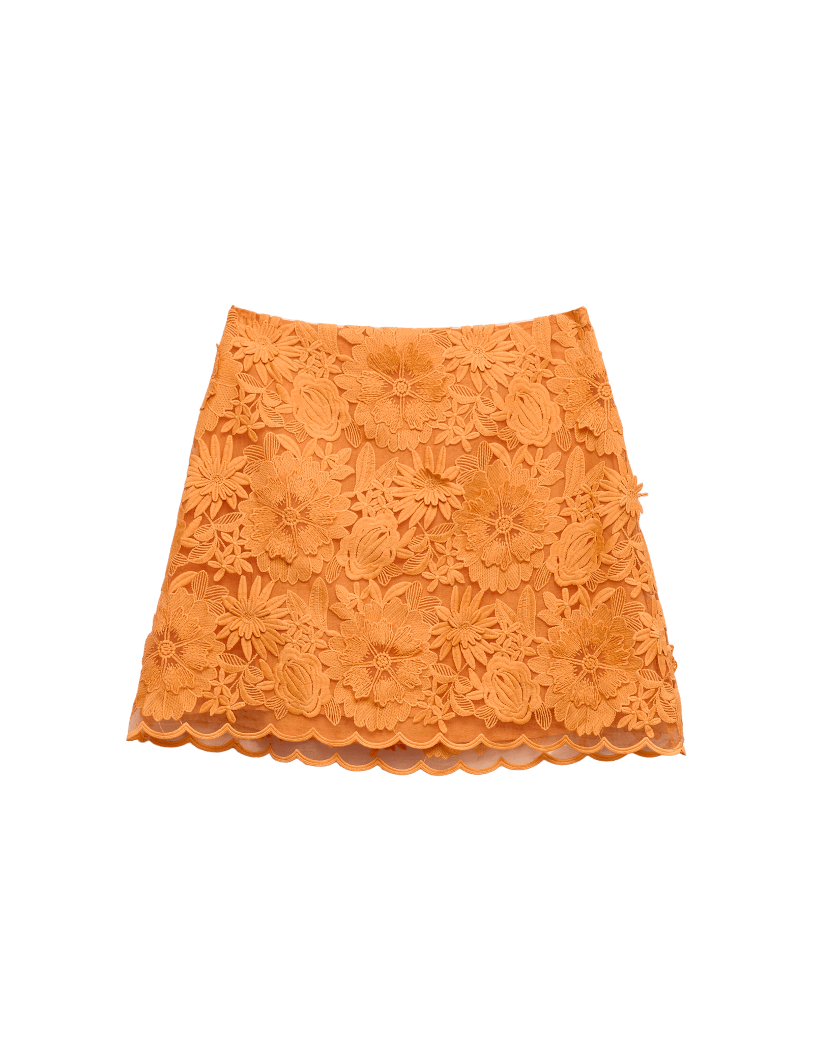 Floral Applique Mini Bodycon Skirt - image 3
