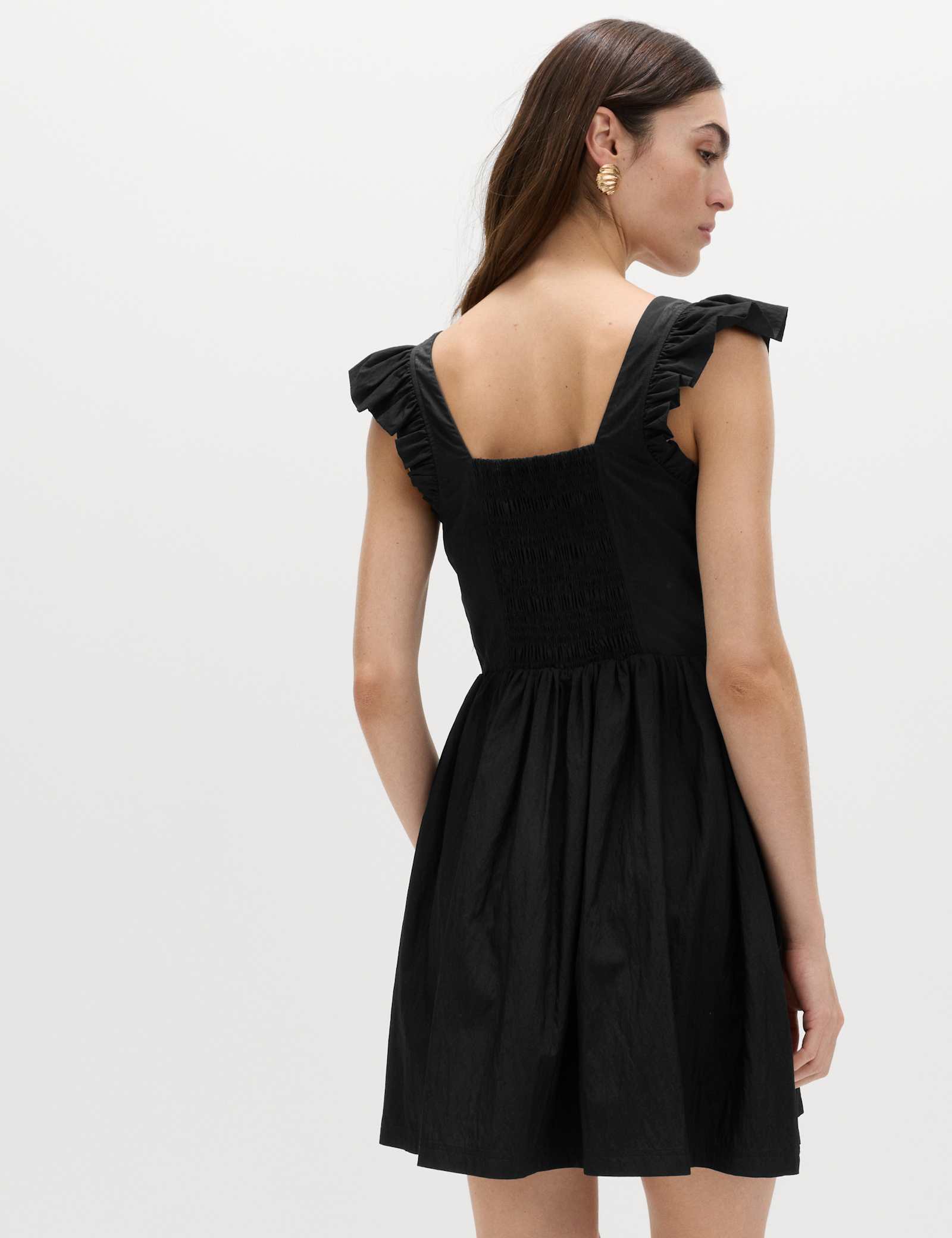 Frill Detail Square Neck Mini Skater Dress - image 4