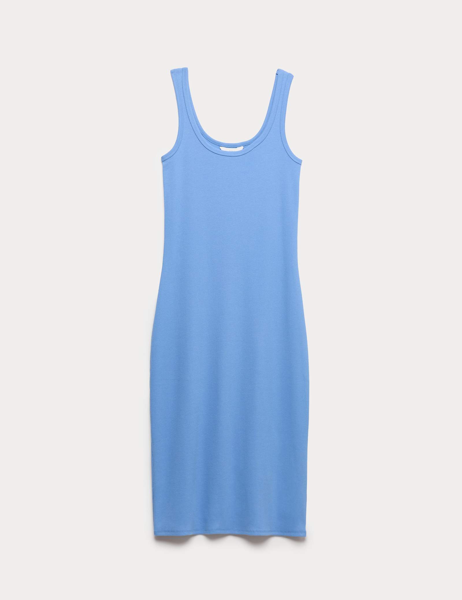 Cotton Rich Ribbed Midi Column Dress - image 2