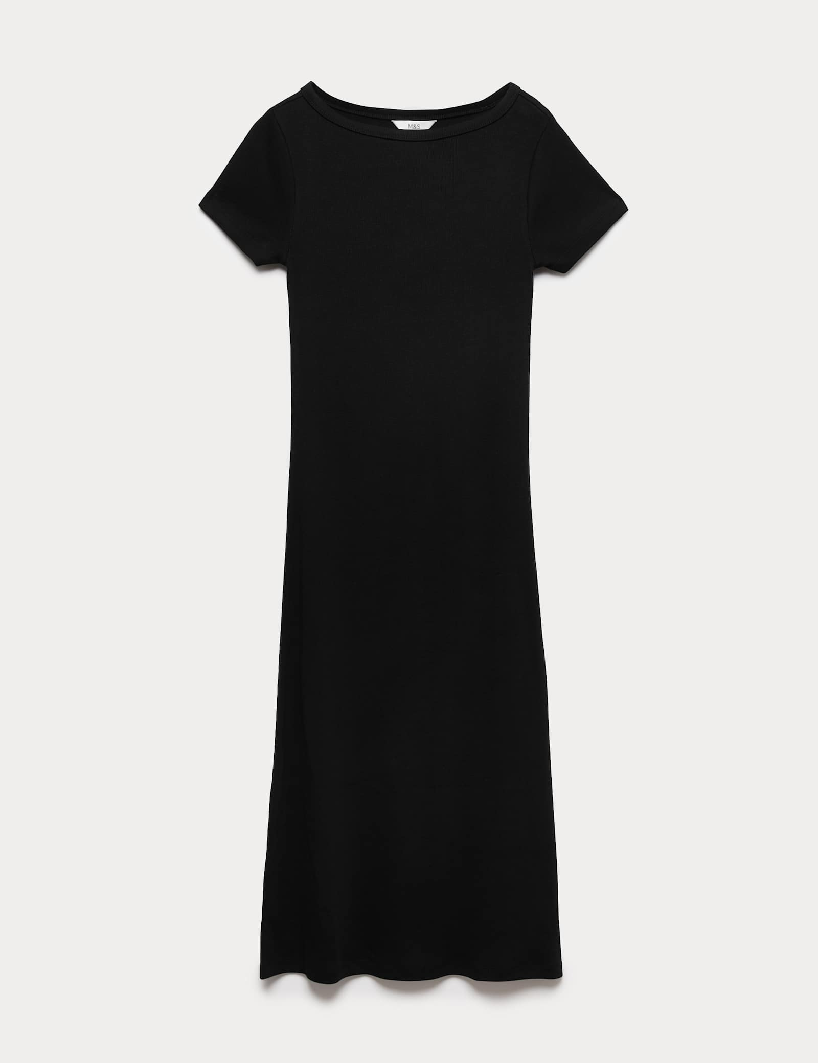 Cotton Rich Ribbed Midi Column Dress - image 2