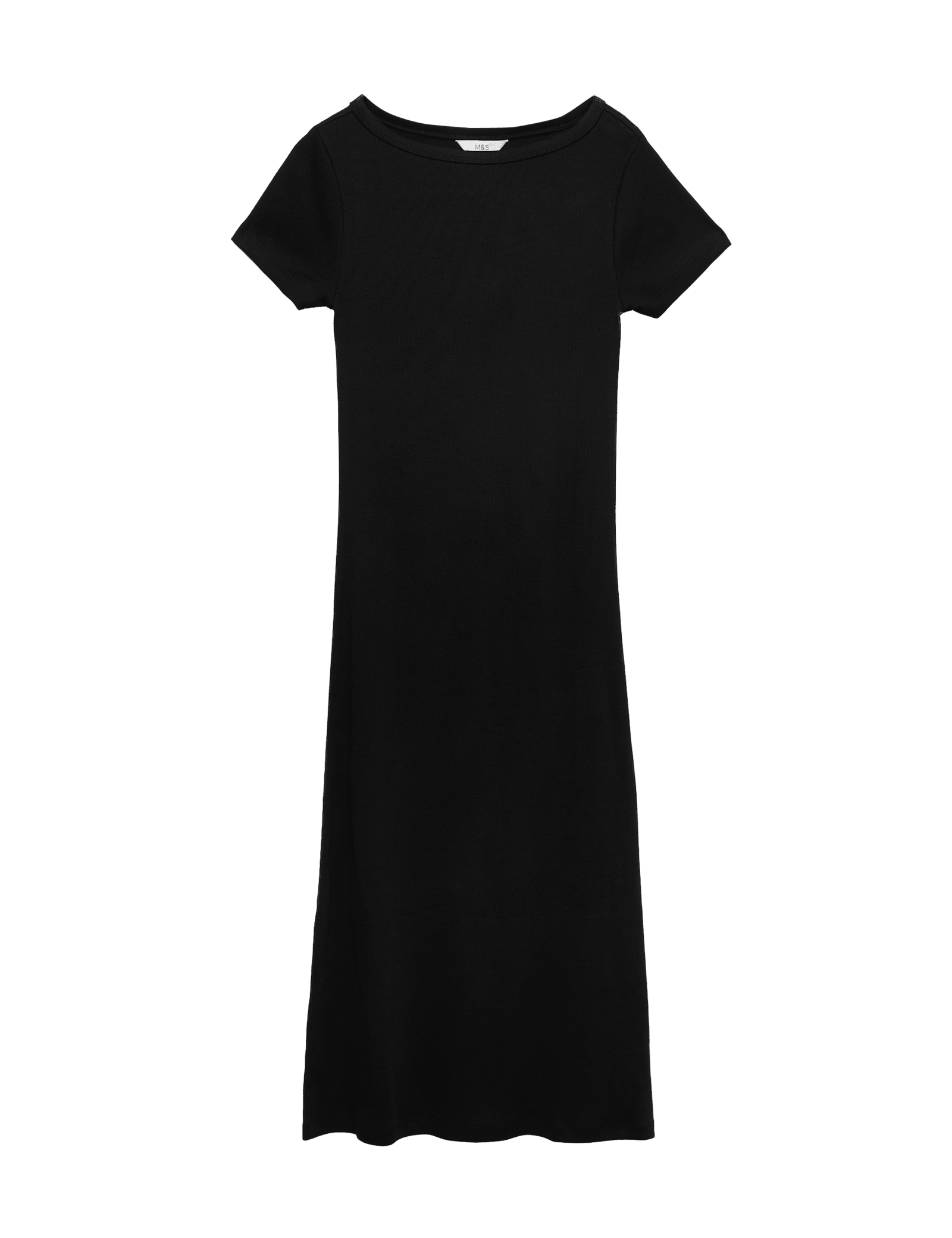 Cotton Rich Ribbed Midi Column Dress - image 5