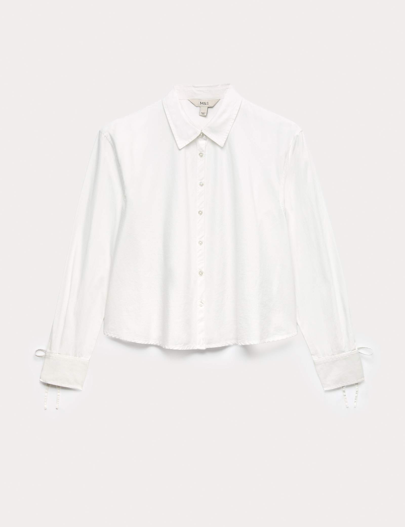 Pure Cotton Tie Cuff Swing Shirt - image 1