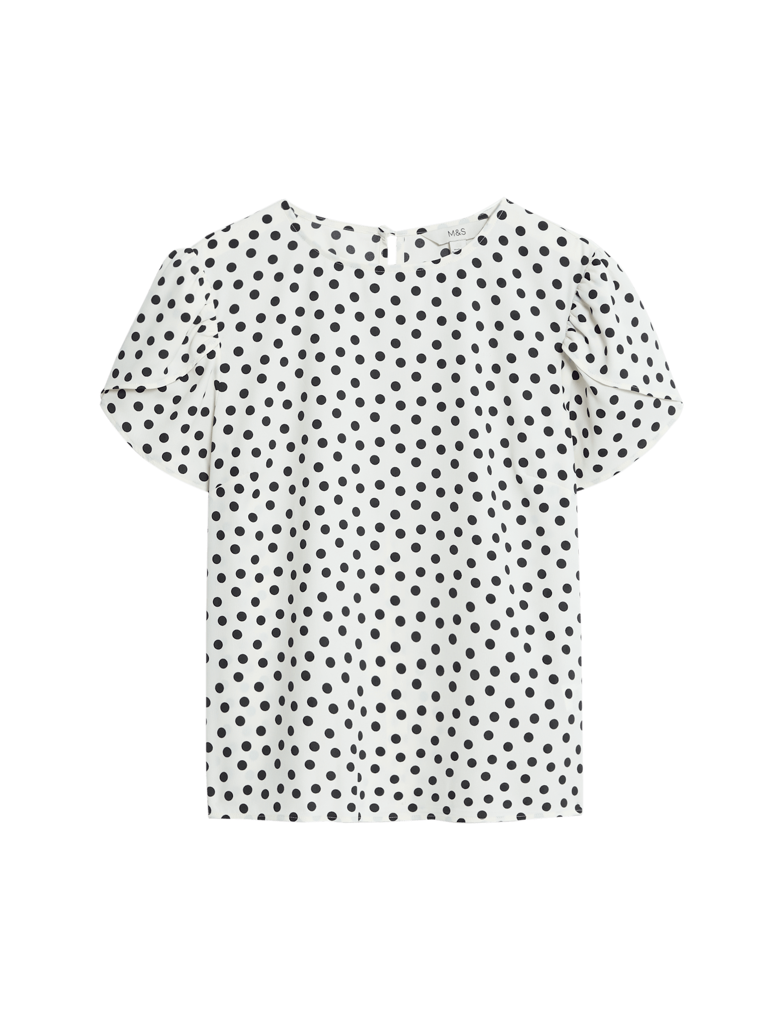 Printed Puff Sleeve Top - image 3