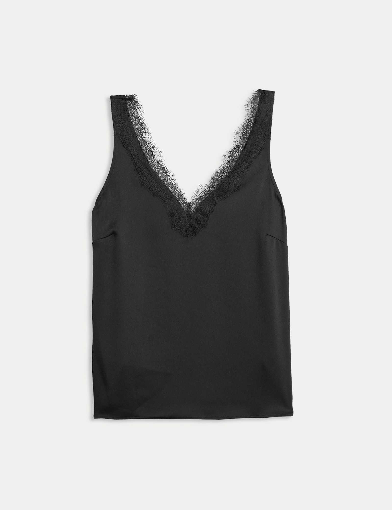 Satin Lace Insert Cami Top - image 2
