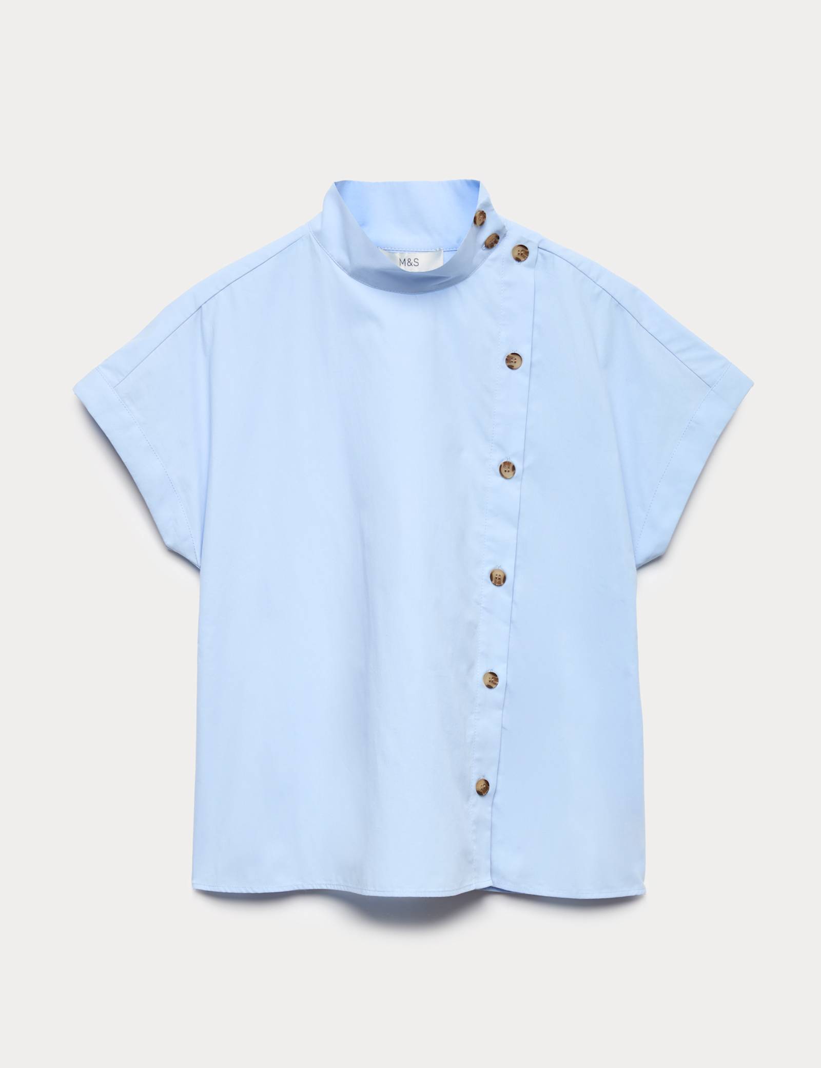 Funnel Neck Button Through Shirt - image 1