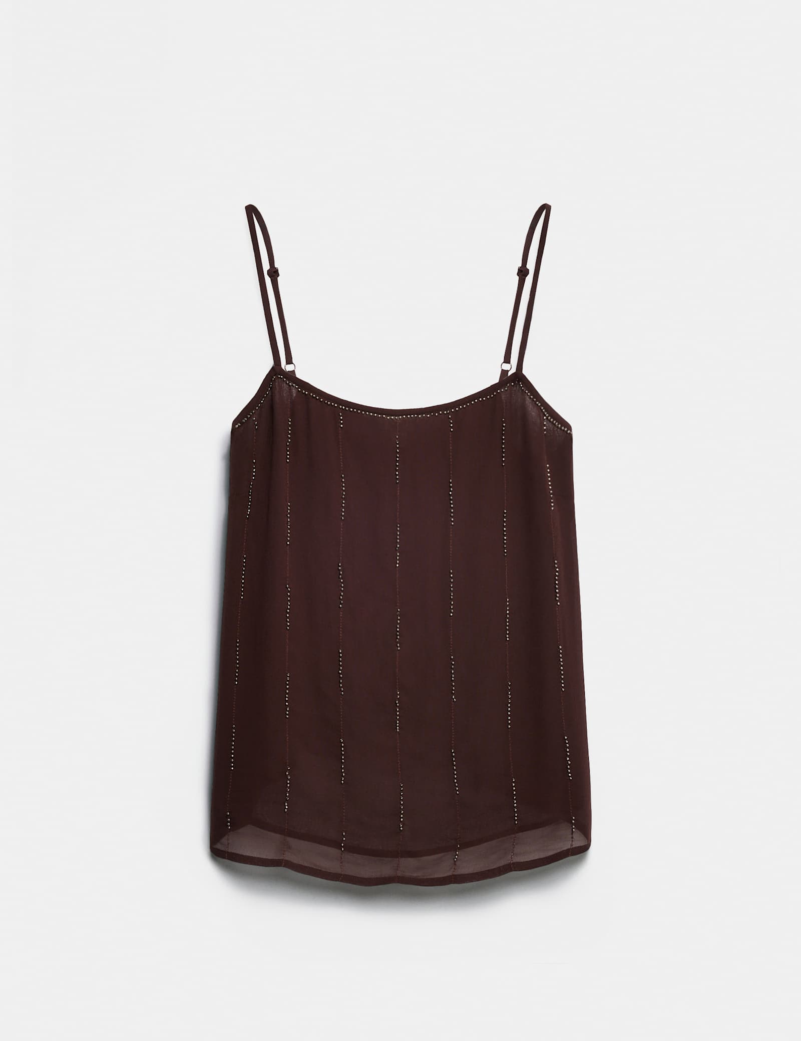 Beaded Embroidered Cami Top - image 1