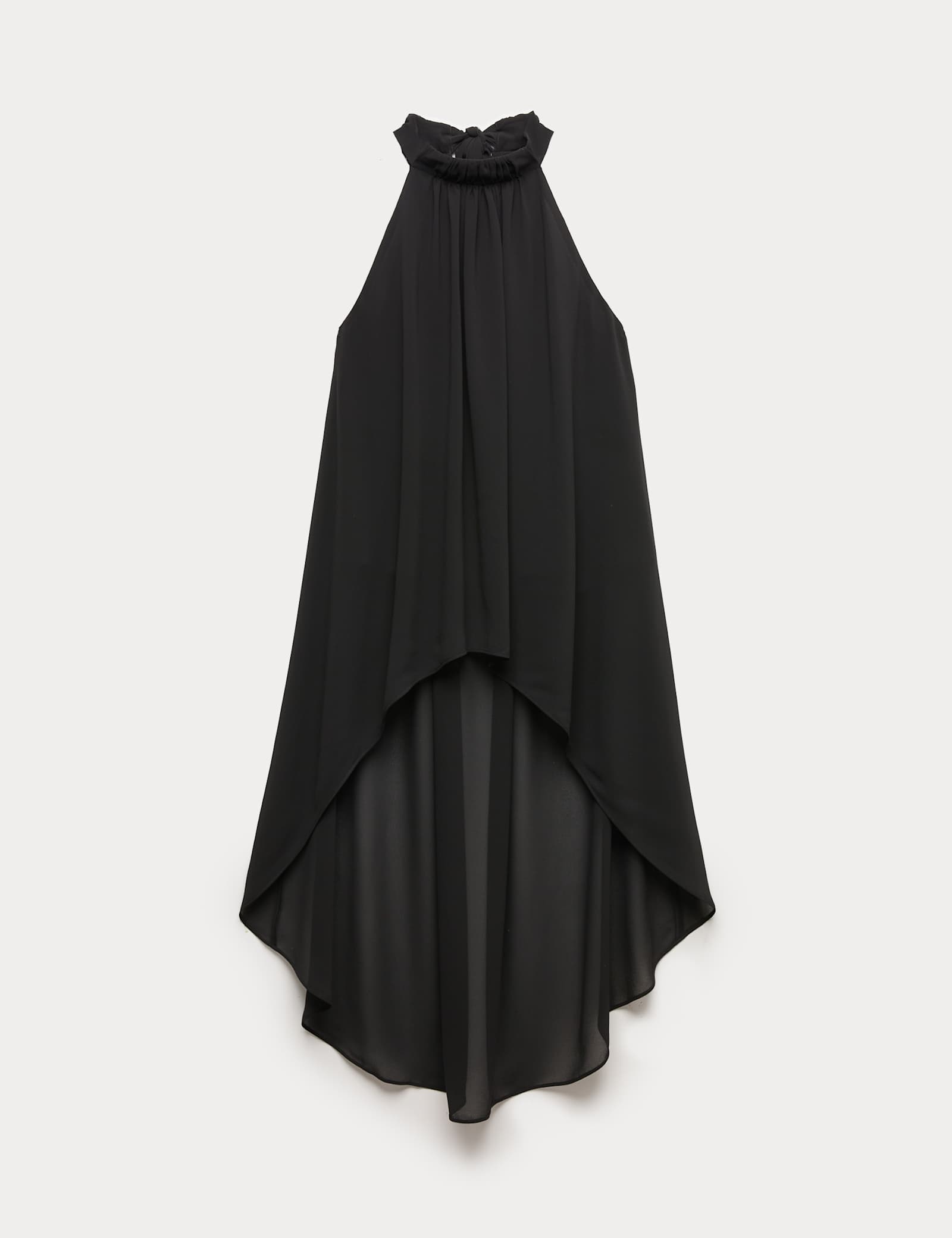 Draped Halter Neck Longline Top - image 2