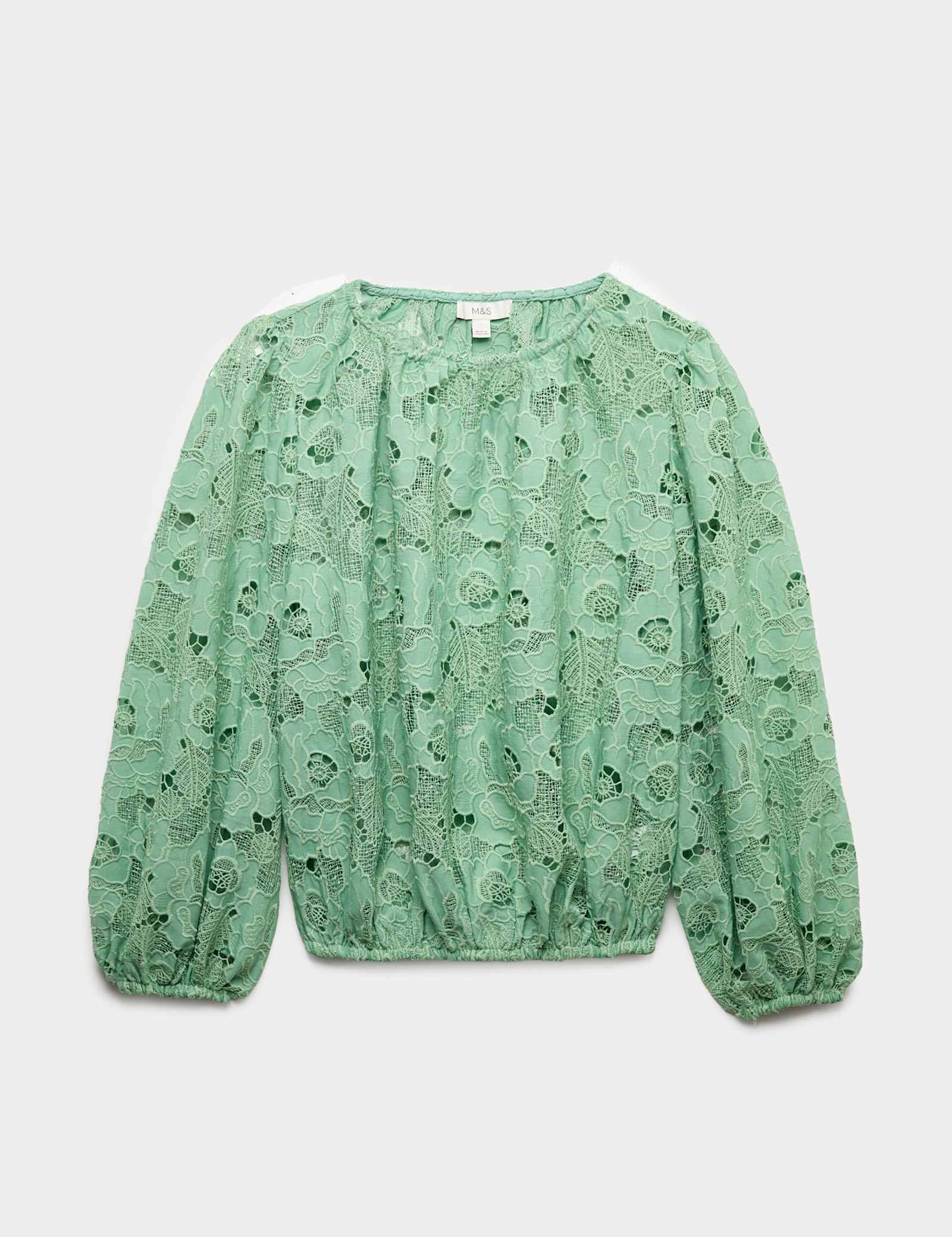 Lace Cutwork Detail Blouse - image 1