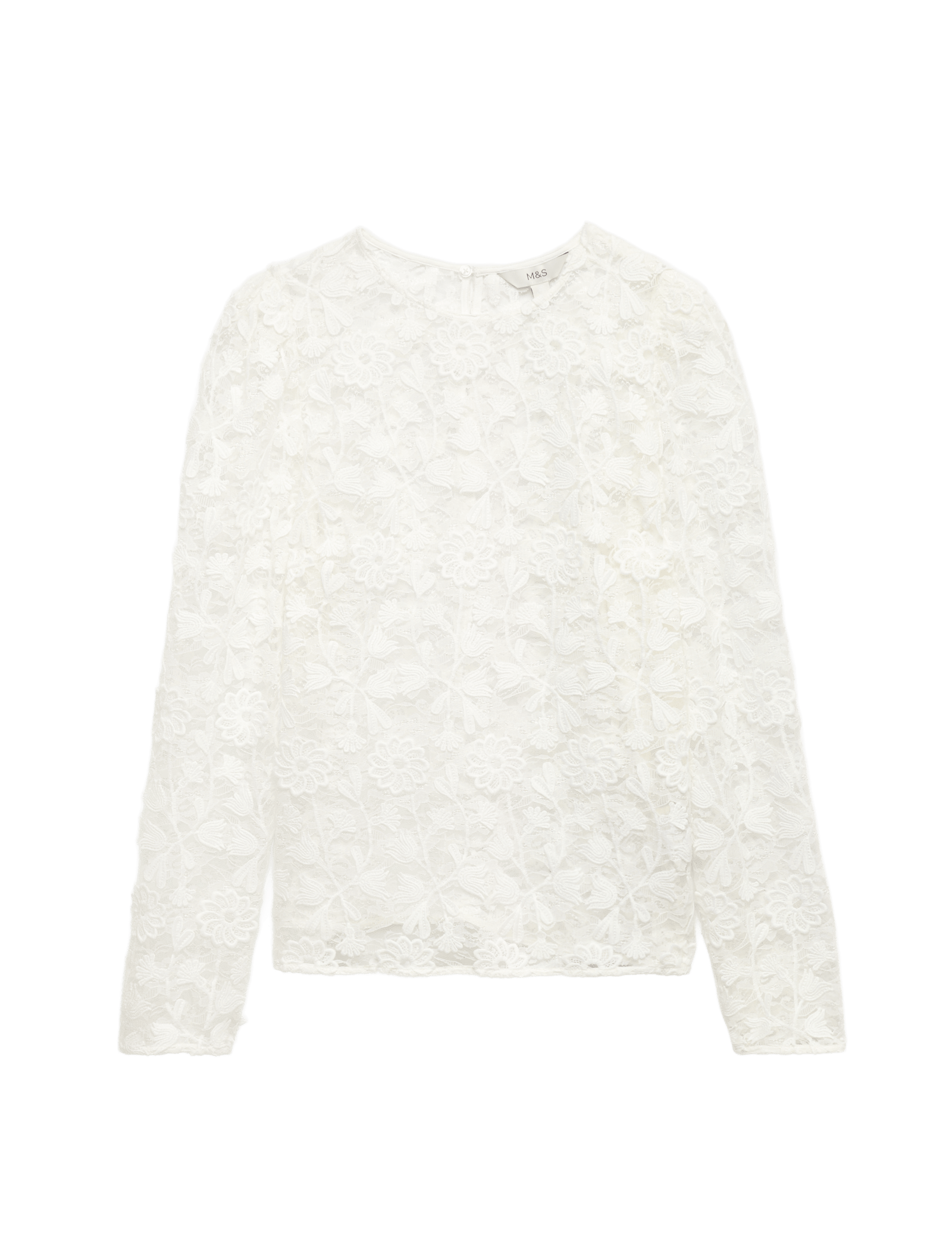 Lace Embroidered Floral Top - image 3